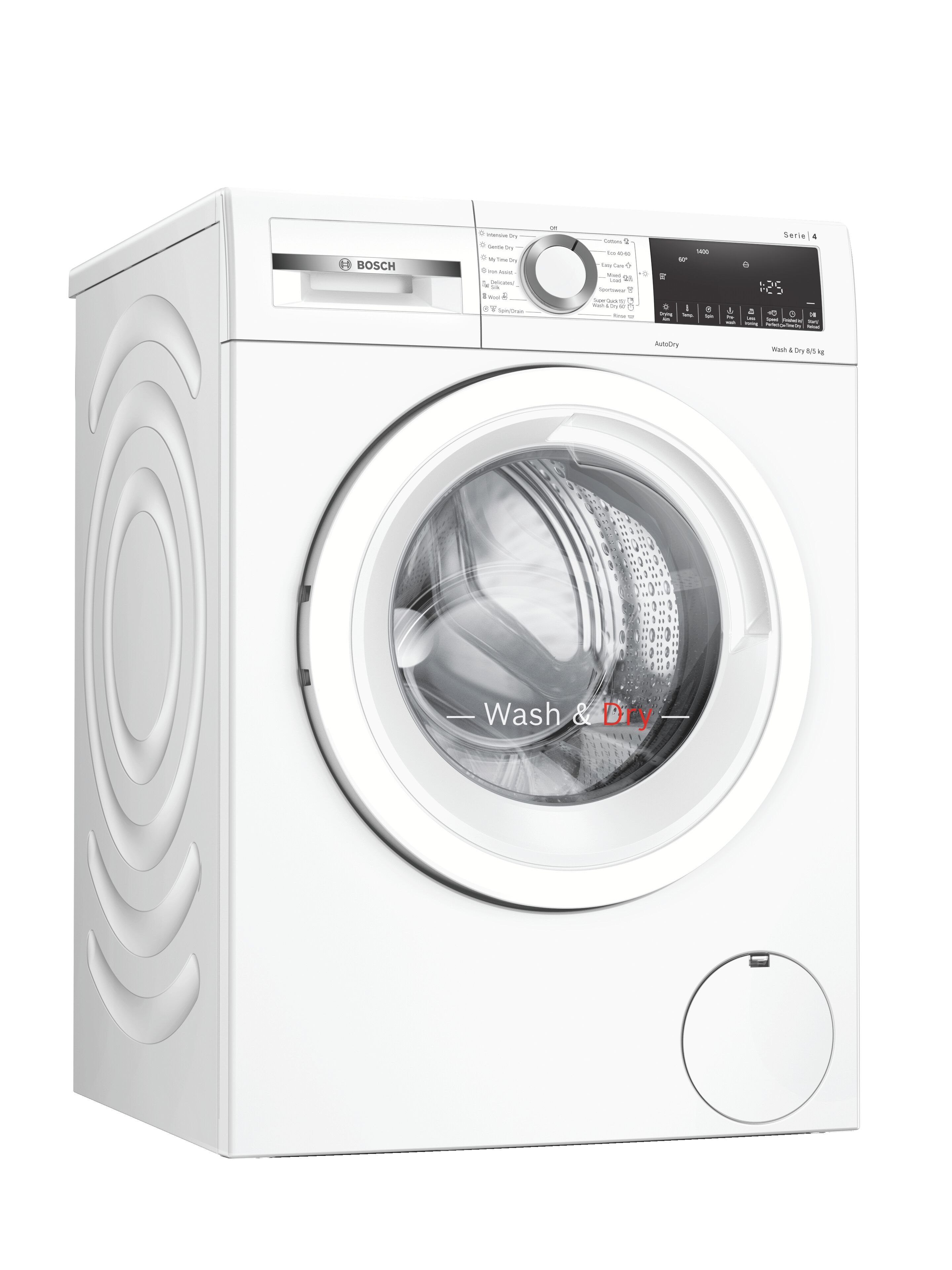 Bosch WNA134U8GB 8kg/5kg 1400 Spin Washer Dryer - White thumbnail image