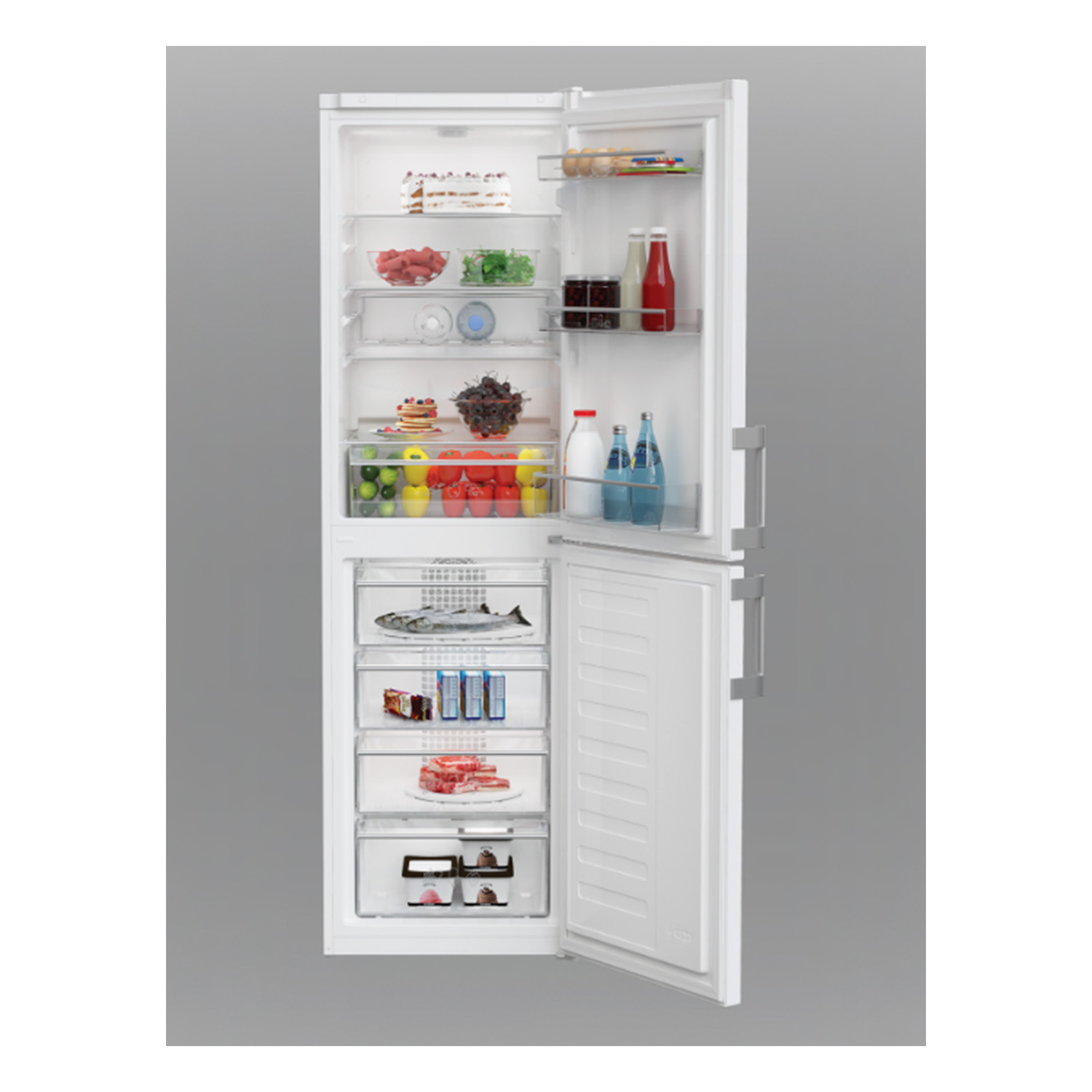 Blomberg KGM4553 54cm 50/50 Frost Free Fridge Freezer - White thumbnail image