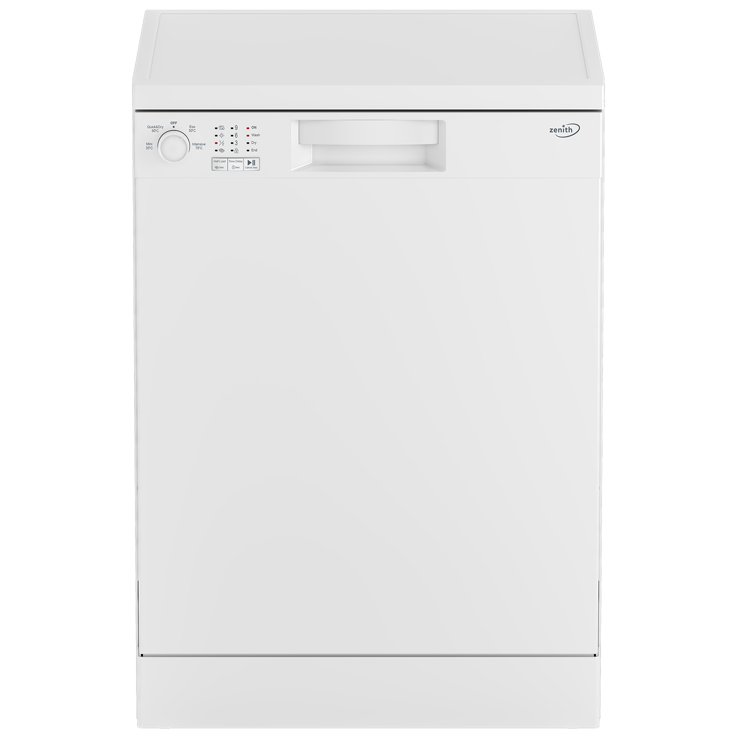 Zenith ZDW600W Full Size Dishwasher - White - 13 Place Settings thumbnail image