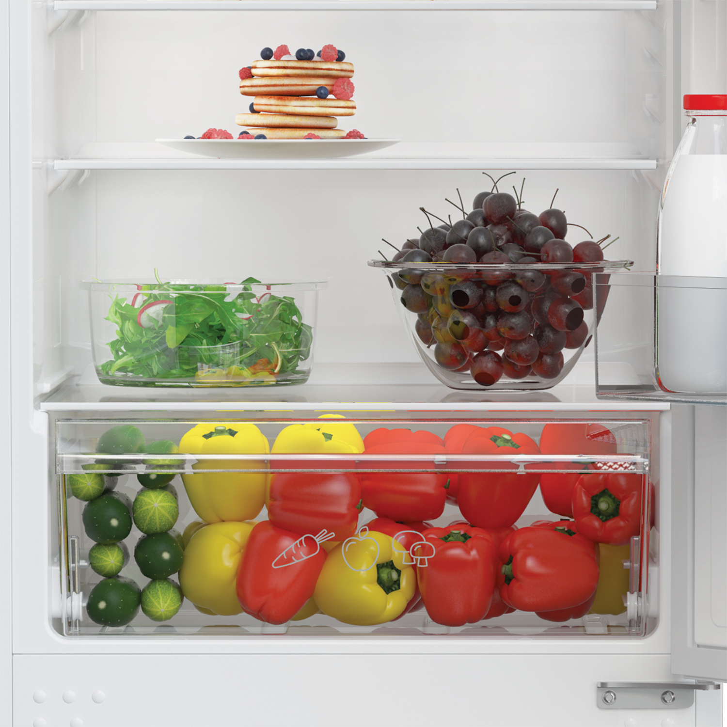 Zenith ZICSD355 54cm 50/50 Manual Integrated Fridge Freezer  thumbnail image