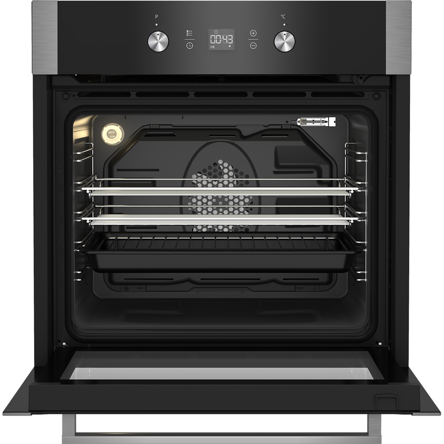 Blomberg OEN9331XP 59.4cm Built In Pyrolytic Electric Single Oven - Stainless Steel thumbnail image