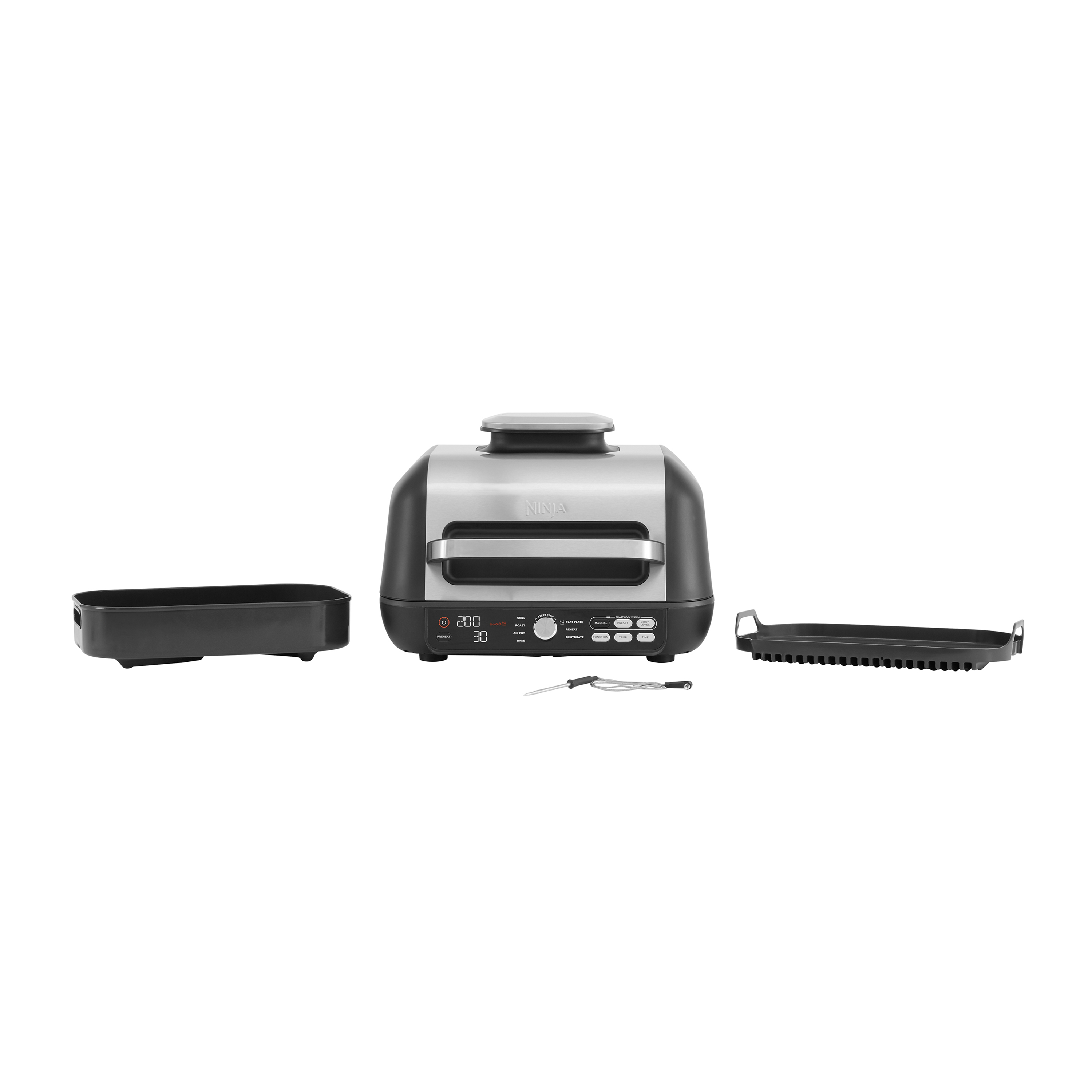 Ninja AG651UK Foodi MAX PRO Health Grill Flat Plate & Air Fryer - Black thumbnail image