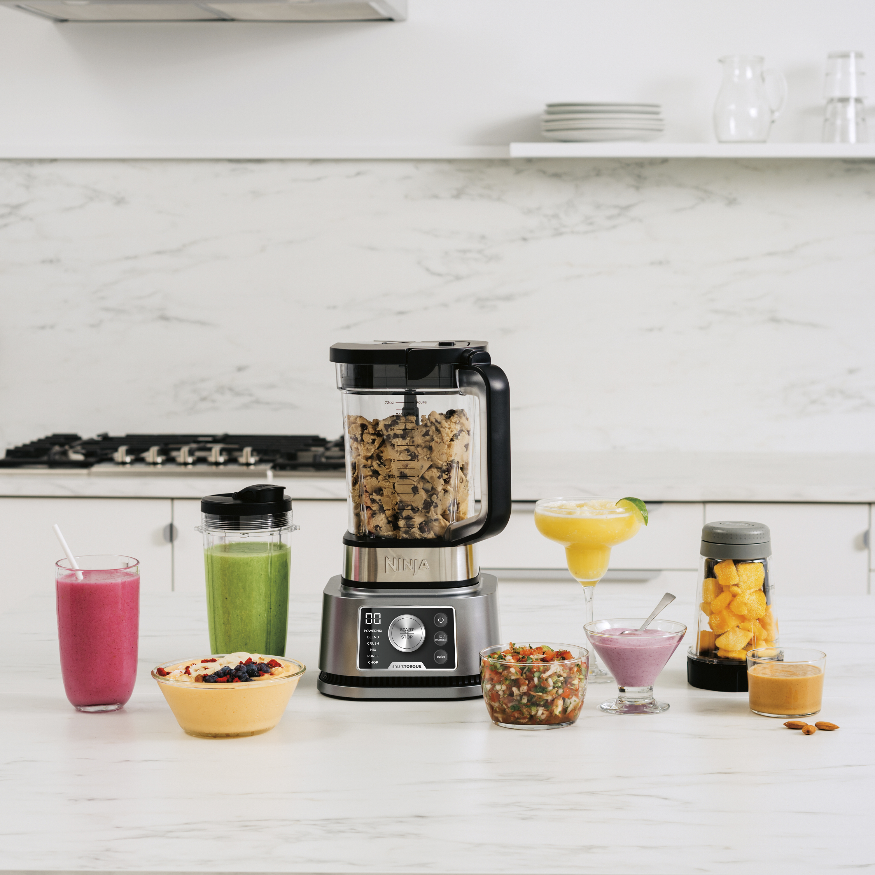 Ninja CB350UK 3-in-1 Foodi Power Nutri Blender with Auto-iQ Silver thumbnail image