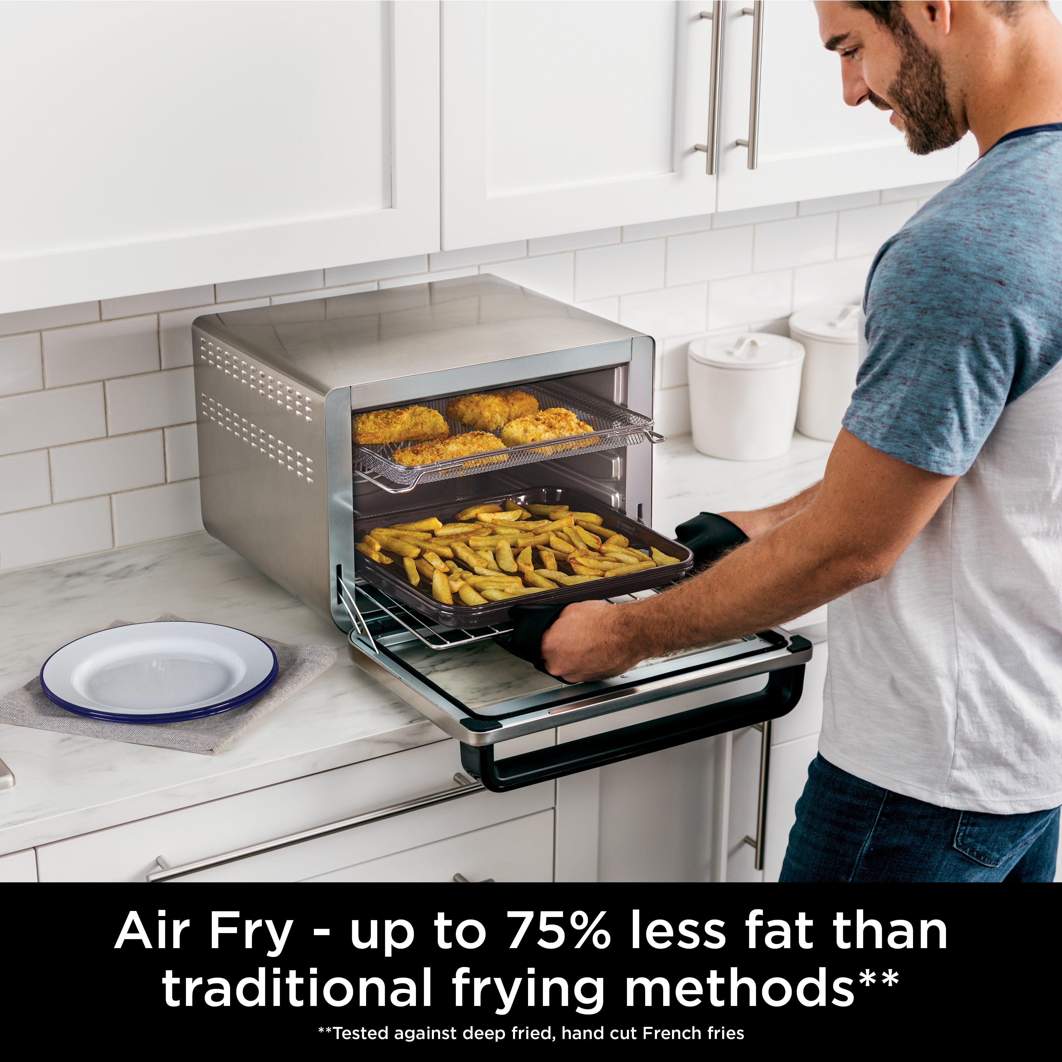 Ninja DT200UK 10 - in - 1 Multifunction Oven - Silver/Black thumbnail image