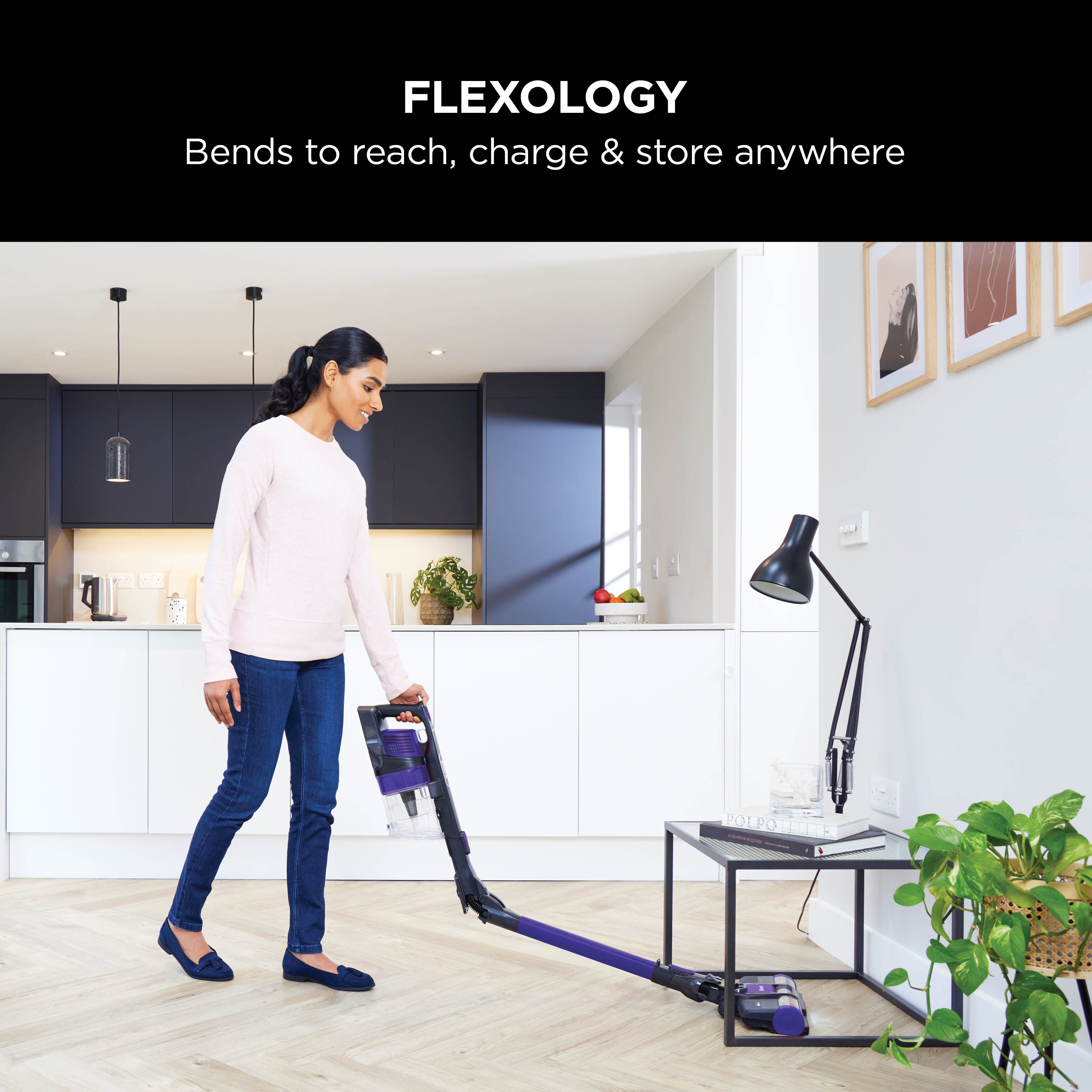 Shark IZ202UKT Cordless Stick Vacuum Cleaner - Pet Model - 40 Minutes Run Time - Purple thumbnail image
