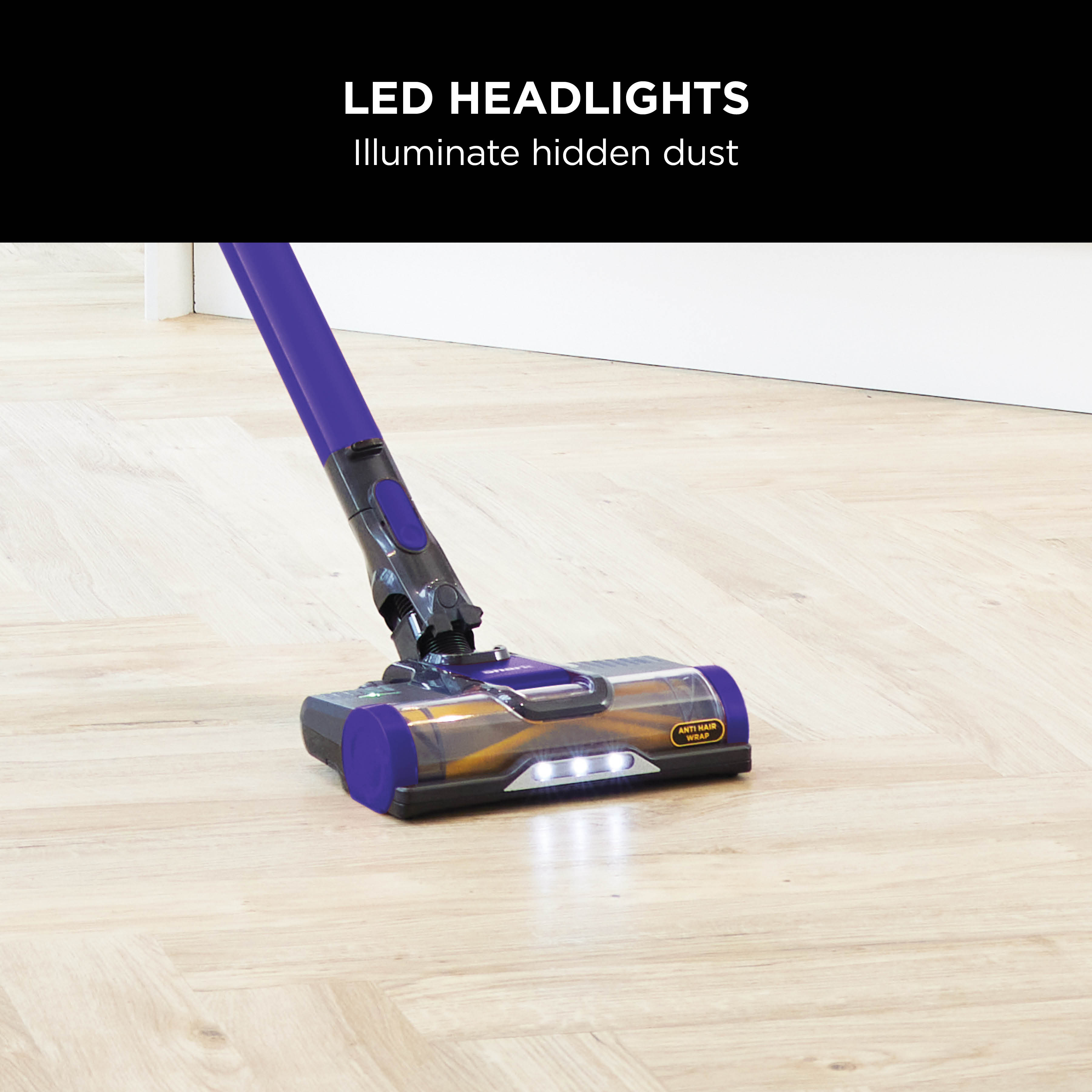 Shark IZ202UKT Cordless Stick Vacuum Cleaner - Pet Model - 40 Minutes Run Time - Purple thumbnail image