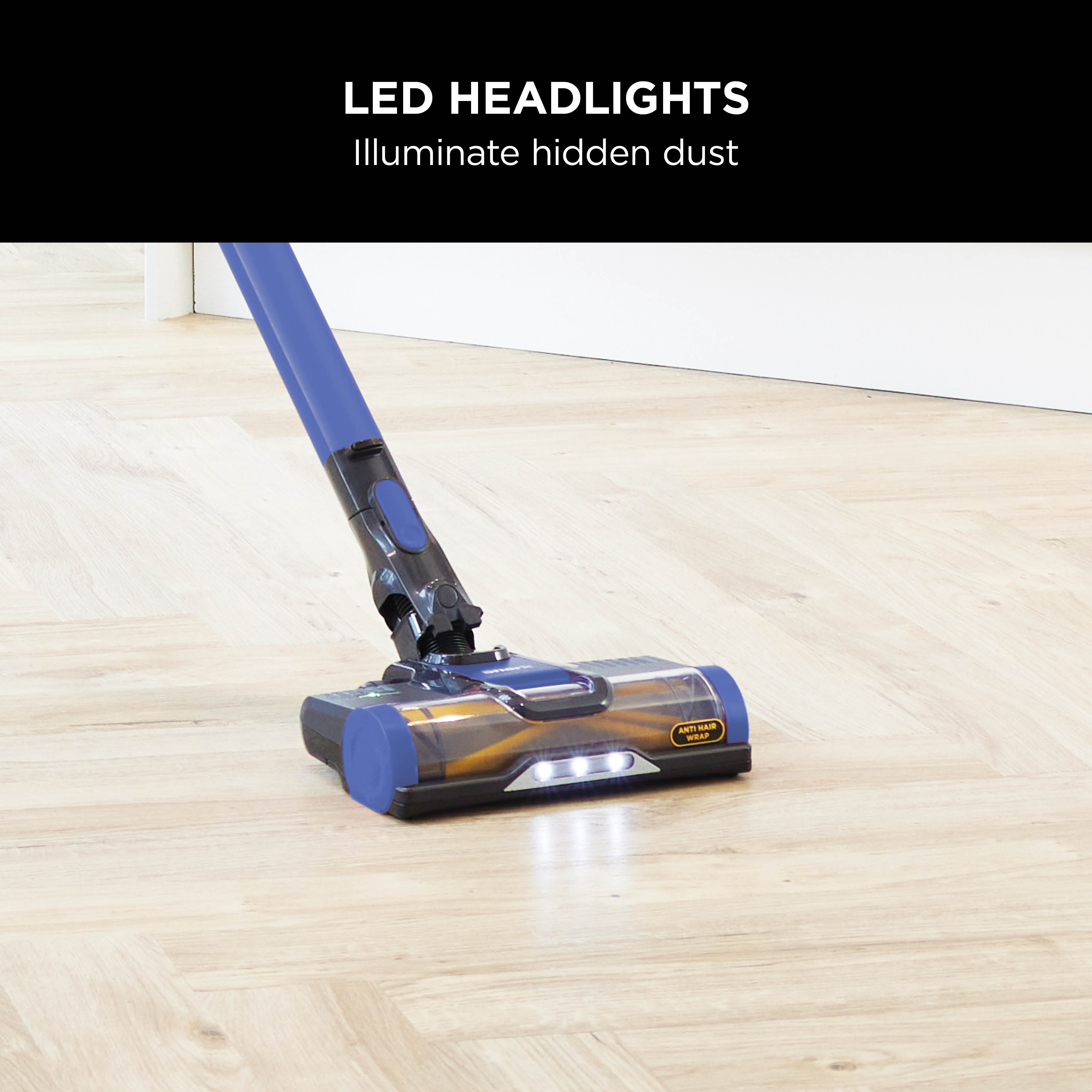 Shark IZ202UK Cordless Stick Vacuum Cleaner - 40 Minutes Run Time - Blue. thumbnail image