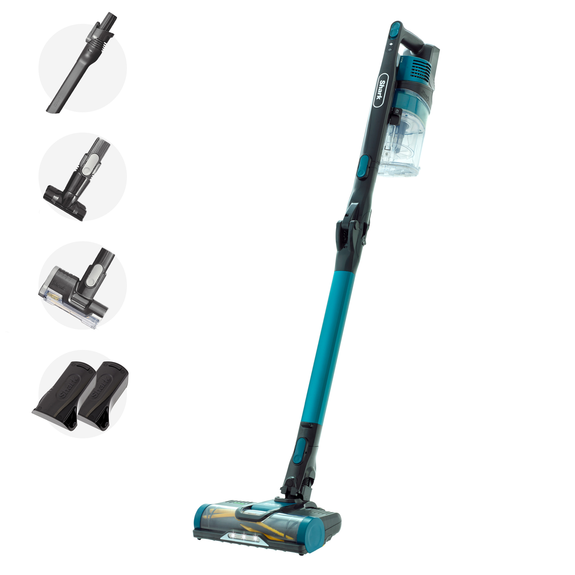 Shark IZ252UKT Cordless Stick Vacuum Cleaner - Pet Model - 80 Minutes Run Time - Blue thumbnail image
