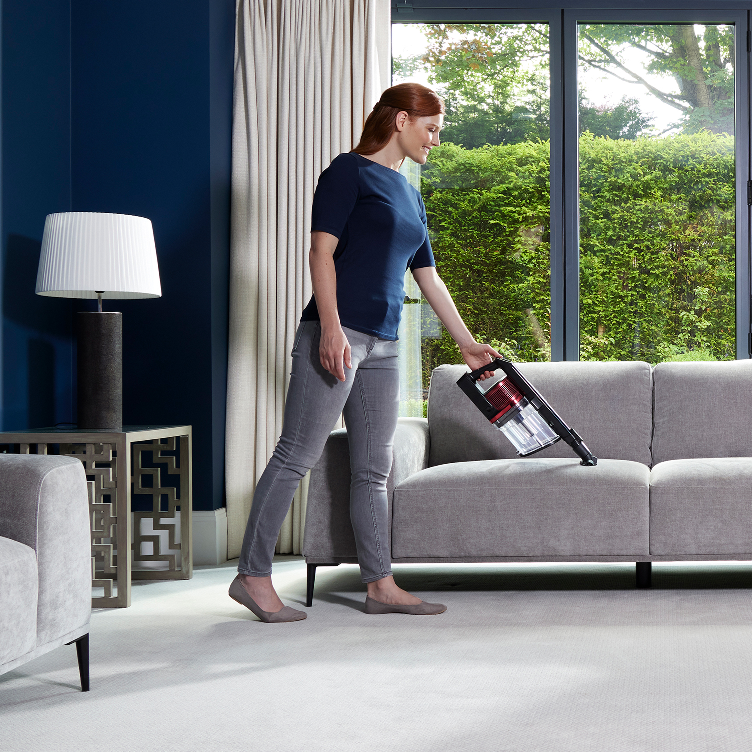 Shark IZ300UKT Anti Hair Wrap Cordless Stick Vacuum Cleaner with PowerFins Flexology & TruePet - 60 Minute Run Time - Ruby thumbnail image