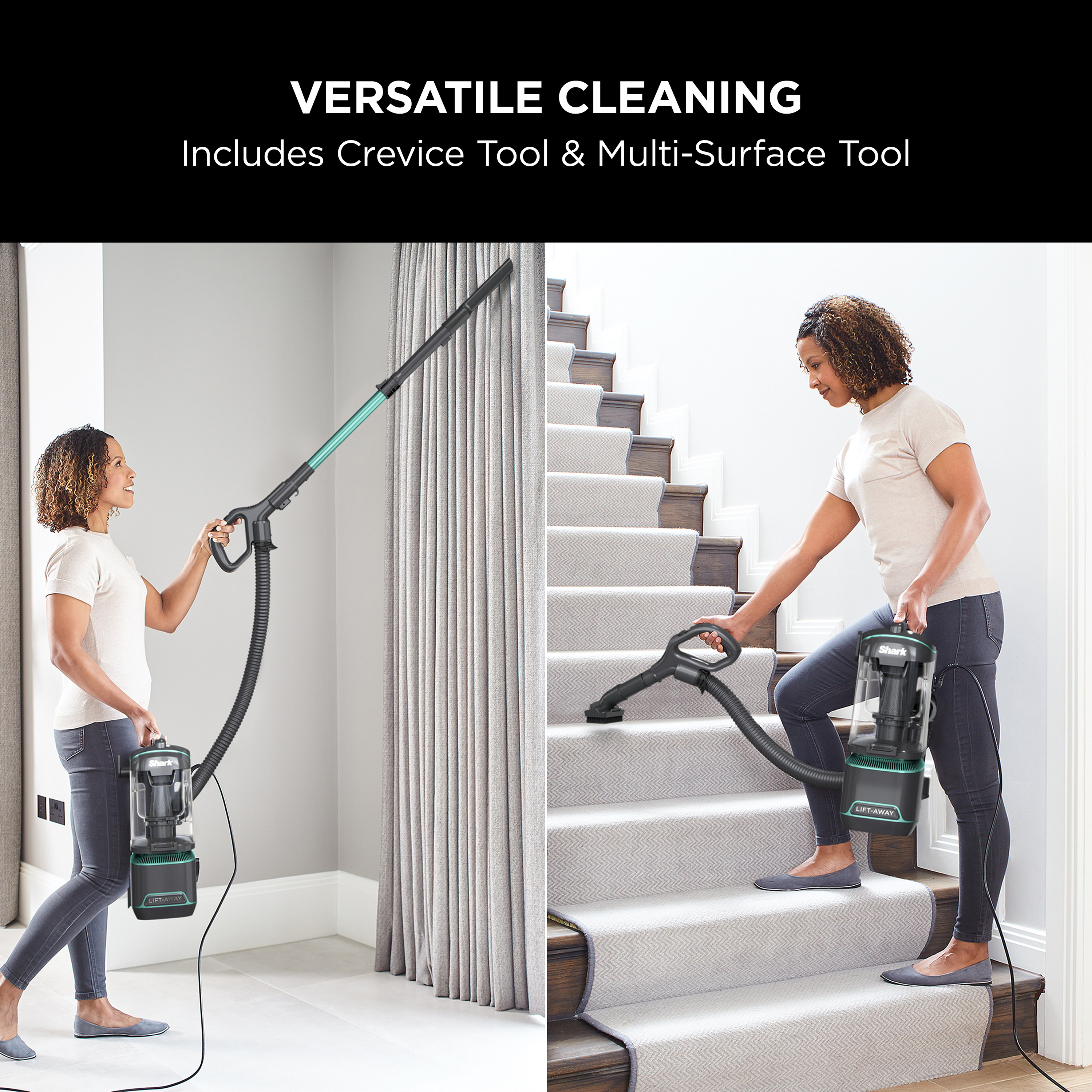 Shark NZ690UK Anti-Hair Wrap Upright Vacuum Cleaner with Lift-Away - Teal thumbnail image