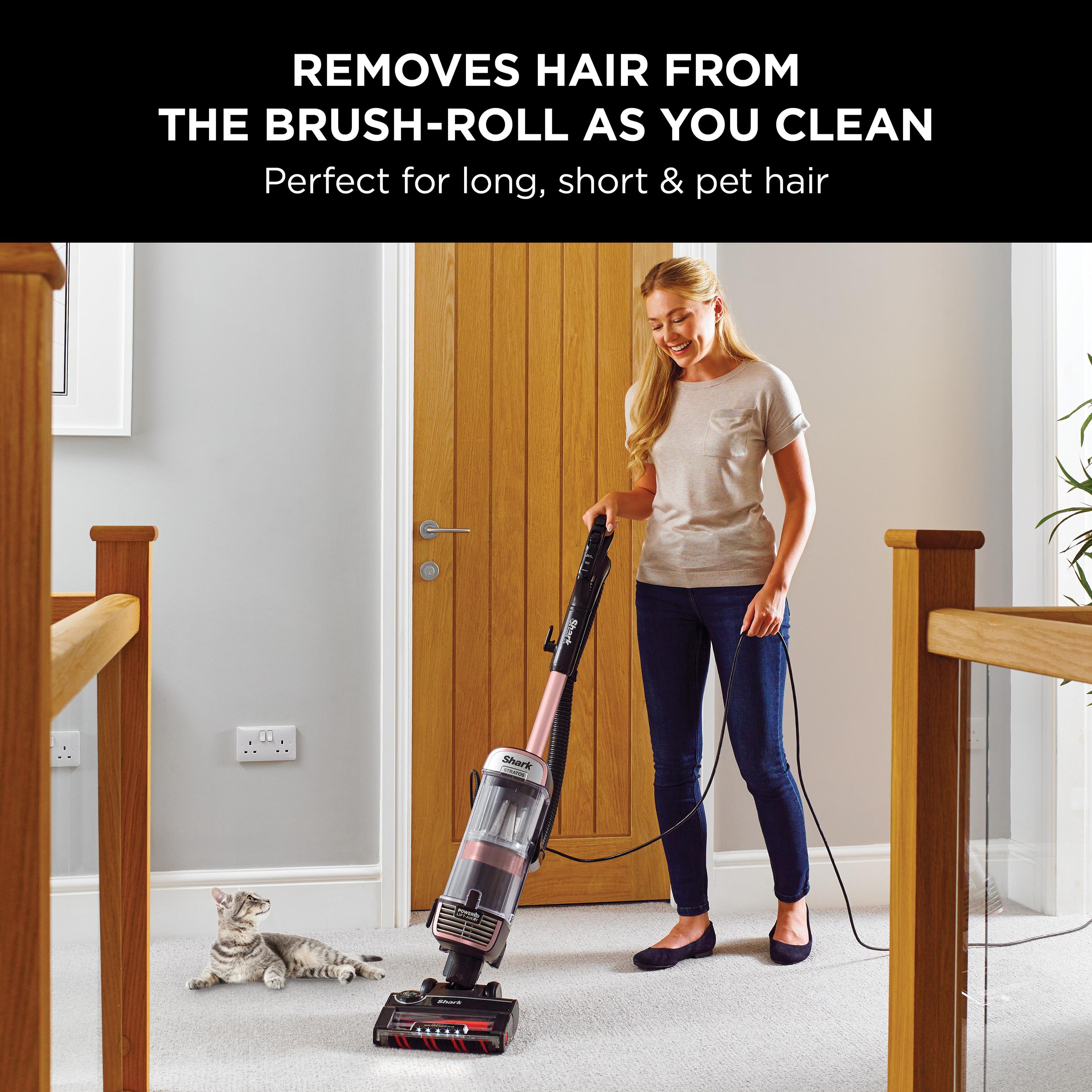 Shark NZ860UKT Stratos Anti hair Wrap Plus Upright Vacuum Cleaner - Rose Gold thumbnail image