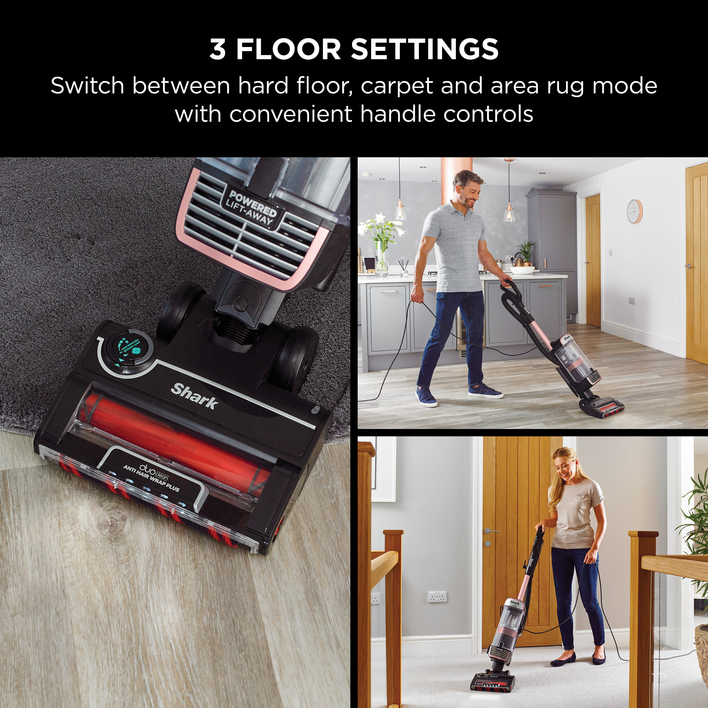 Shark NZ860UKT Stratos Anti hair Wrap Plus Upright Vacuum Cleaner - Rose Gold thumbnail image