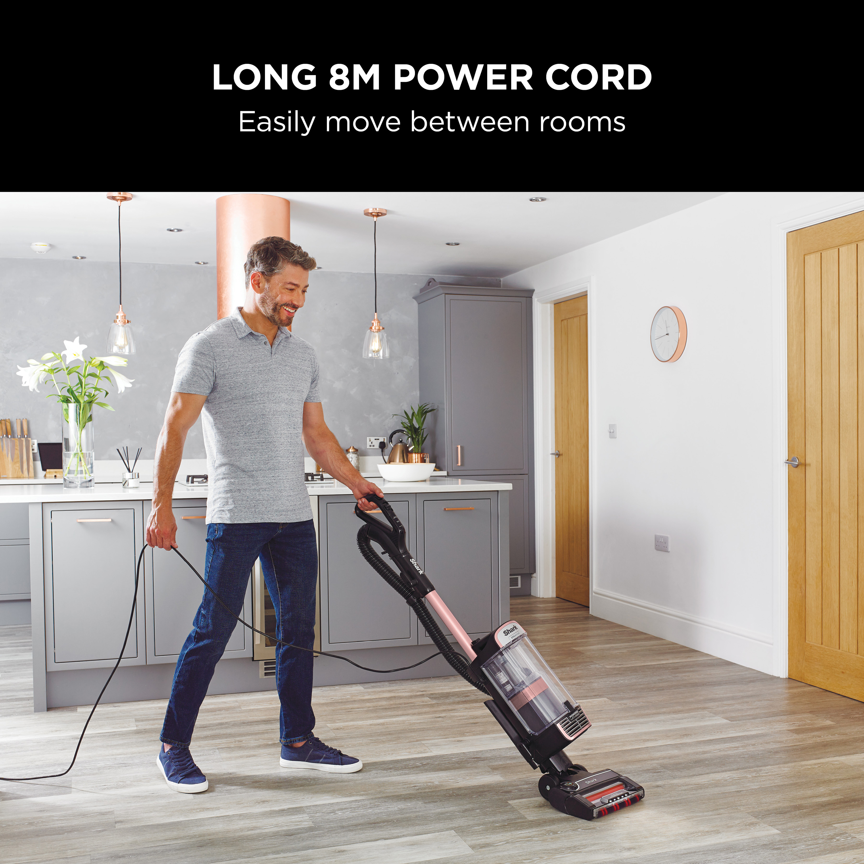 Shark NZ860UKT Stratos Anti hair Wrap Plus Upright Vacuum Cleaner - Rose Gold thumbnail image