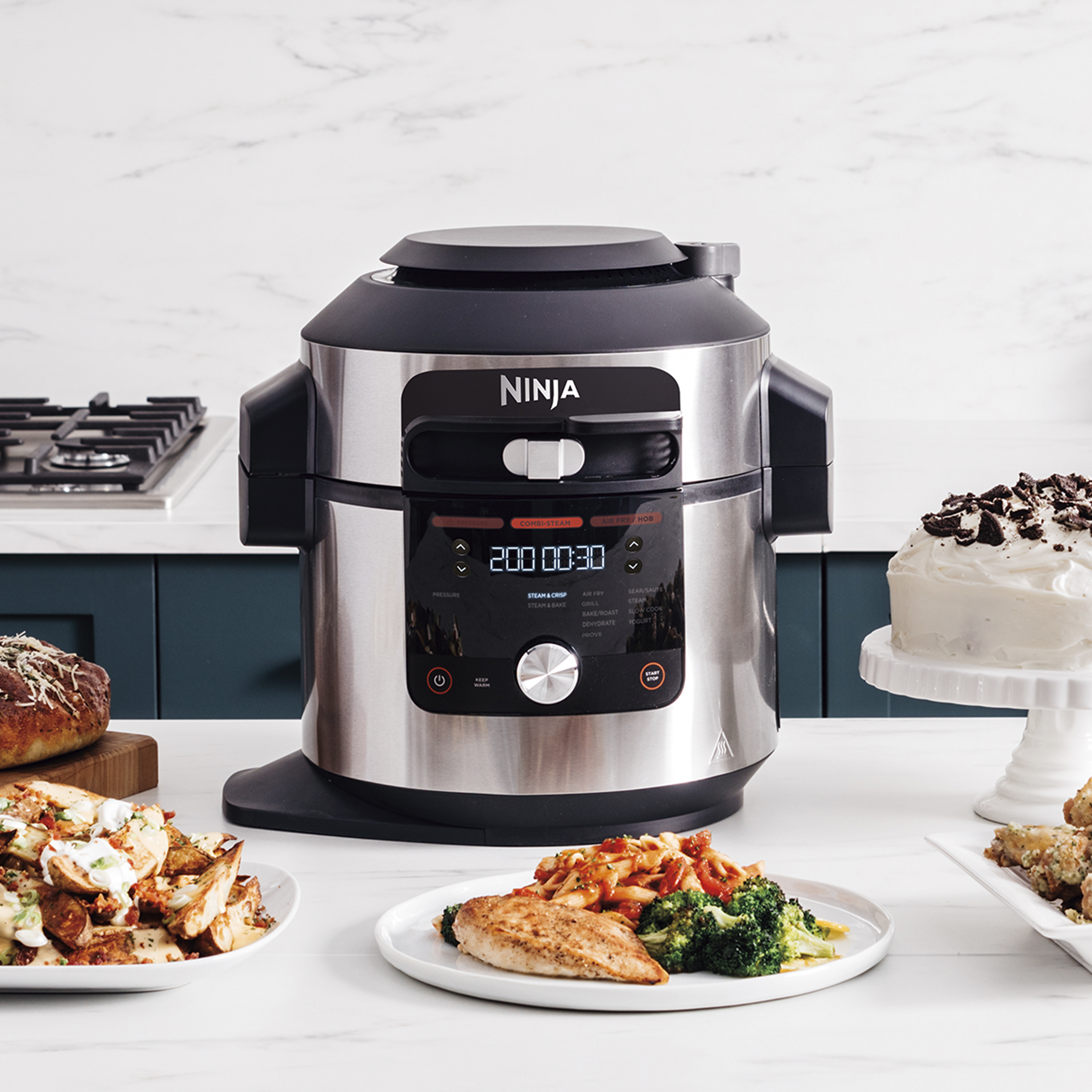 Ninja OL650UK 7.5L 14-In-1 One Lid Multi Cooker - Black / Stainless Steel thumbnail image