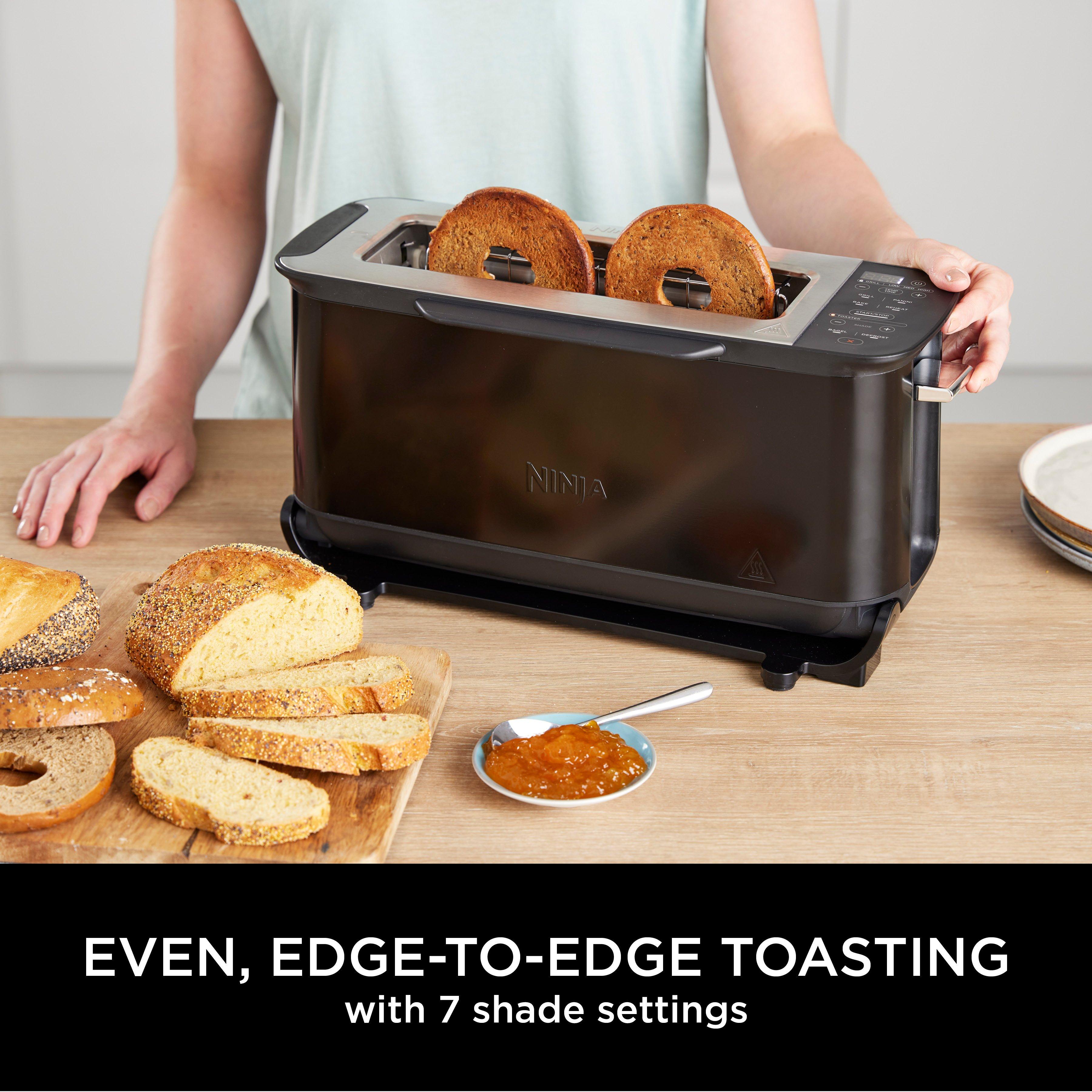 Ninja ST200UK 3-in-1 2 Slice Toaster - Grill and Panini Press - Black thumbnail image