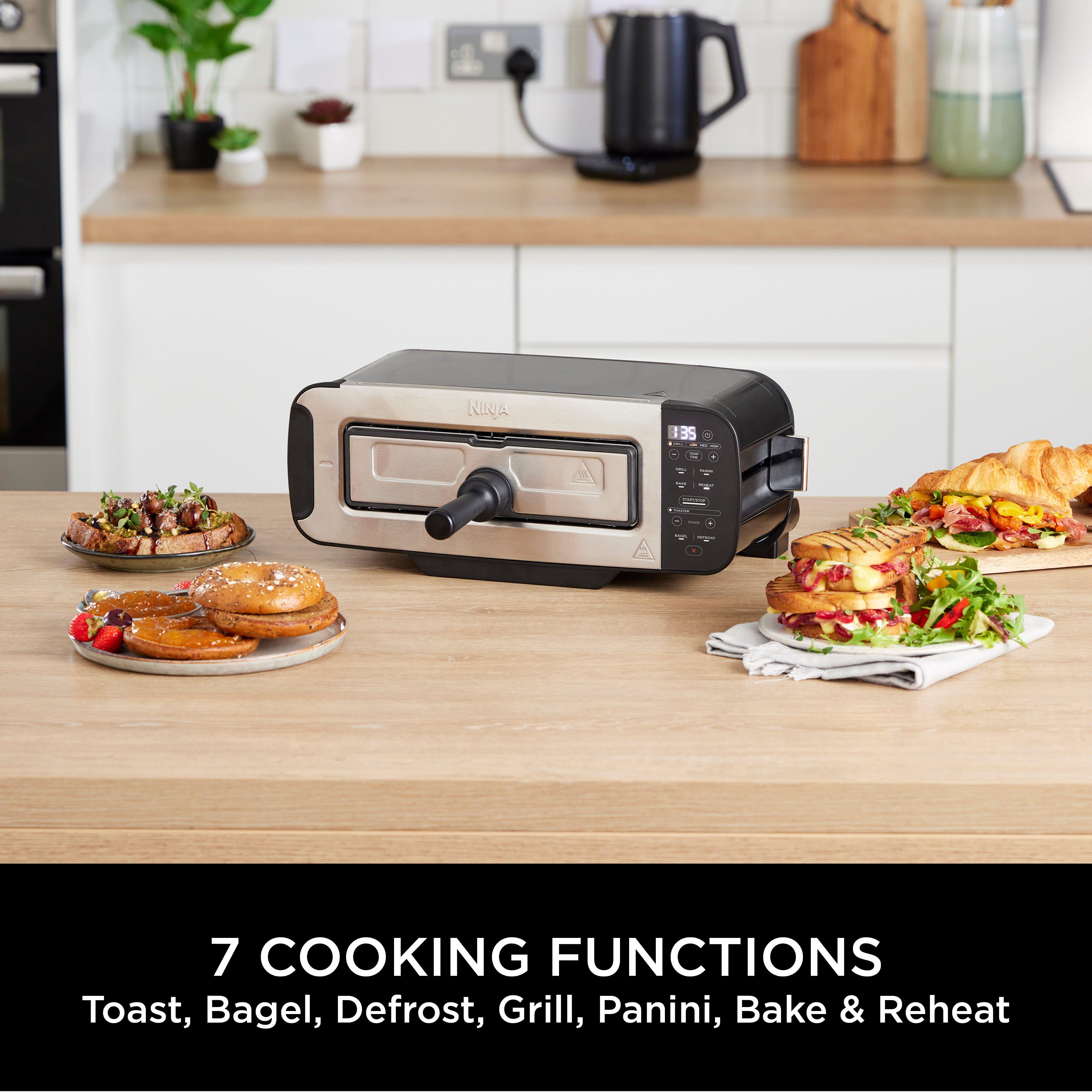 Ninja ST200UK 3-in-1 2 Slice Toaster - Grill and Panini Press - Black thumbnail image