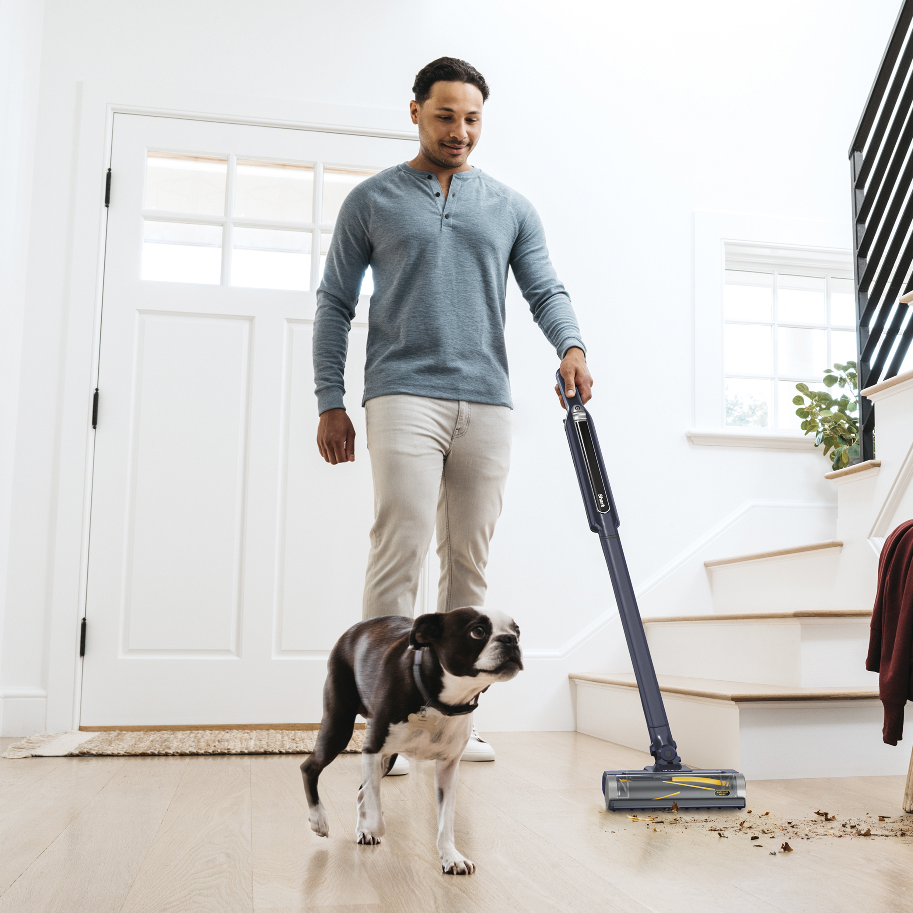 Shark WV362UKT Cordless Stick Vacuum Cleaner with anti hair wrap technolgy- Run Time 32minutes- Royal Blue thumbnail image