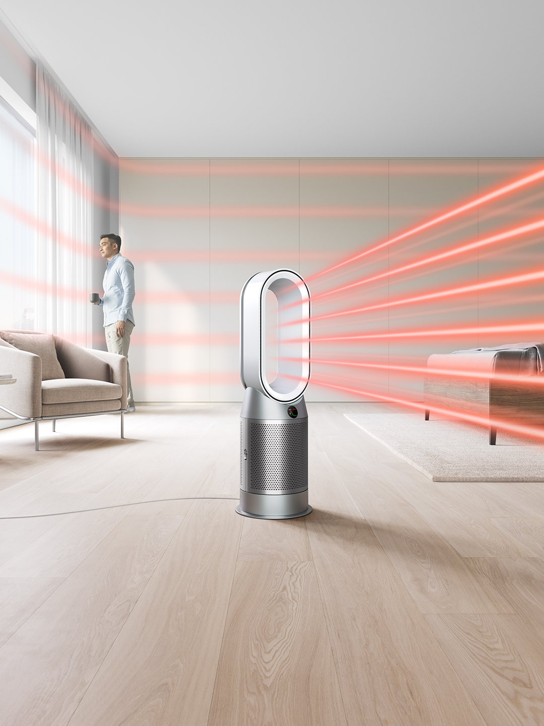 Dyson HP7A Heating & Cooling Air Purifier - White thumbnail image