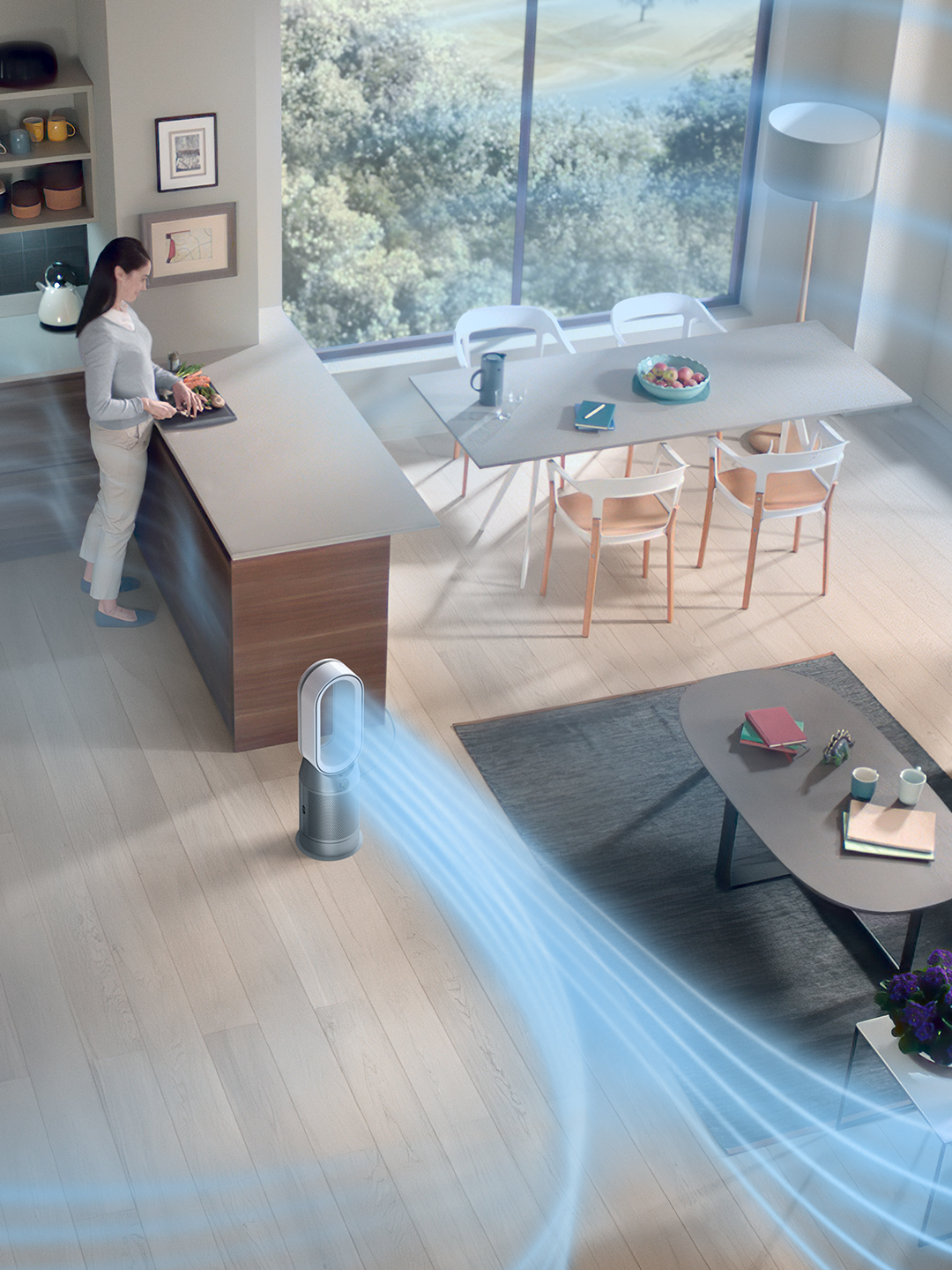 Dyson HP7A Heating & Cooling Air Purifier - White thumbnail image