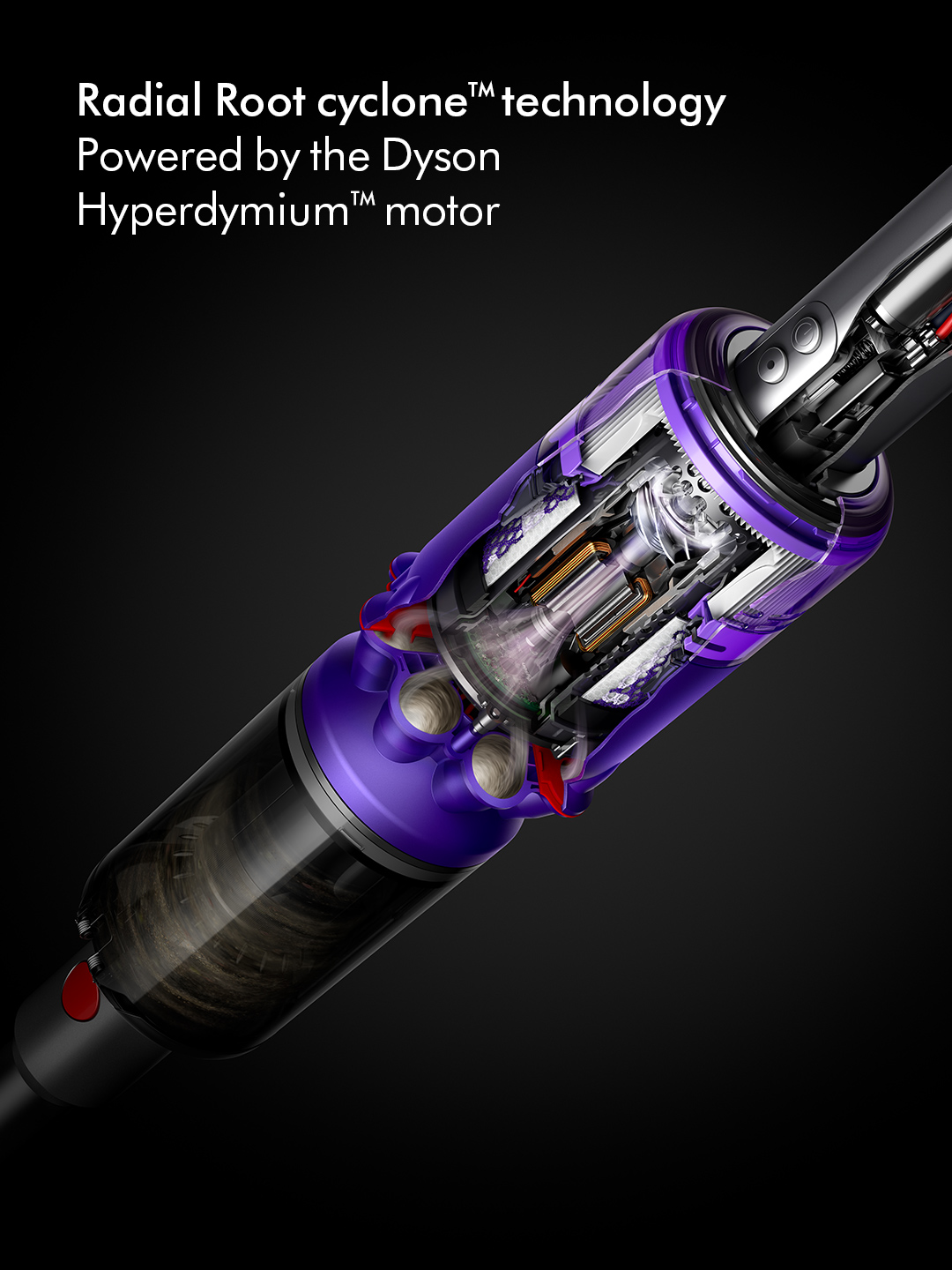 Dyson OMNIGLIDENEW Stick Vacuum Cleaner - 20 Minutes Run Time - Purple thumbnail image