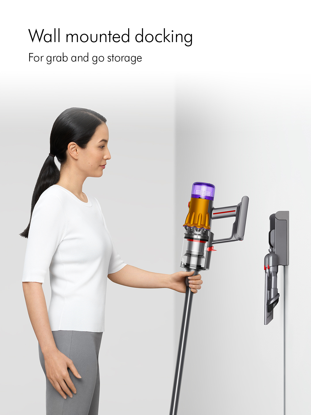 Dyson V12DETECTABS Cordless Stick Vacuum Cleaner - 60 Minutes Run Time - Yellow thumbnail image