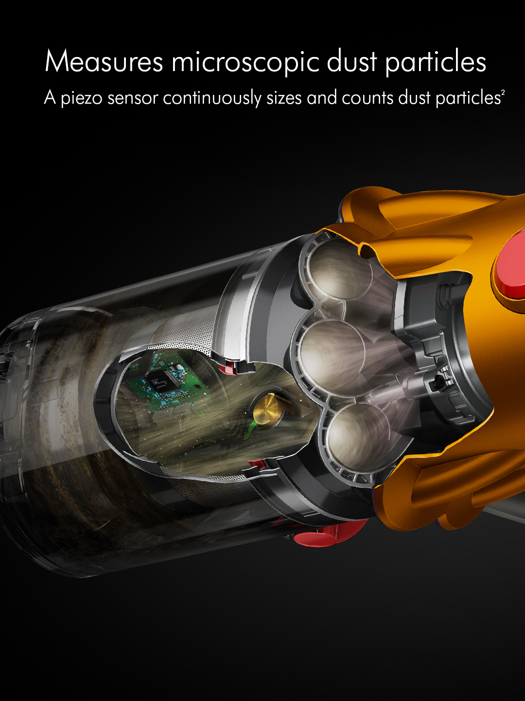 Dyson V12DETECTABS Cordless Stick Vacuum Cleaner - 60 Minutes Run Time - Yellow thumbnail image