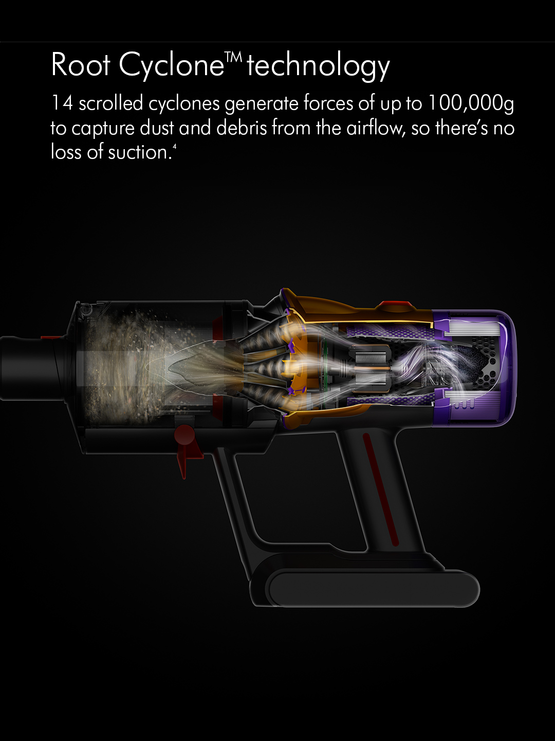 Dyson V15DETECTABSNEW Detect Absolute Stick Vacuum Cleaner - 60 Minutes Run Time - Yellow thumbnail image