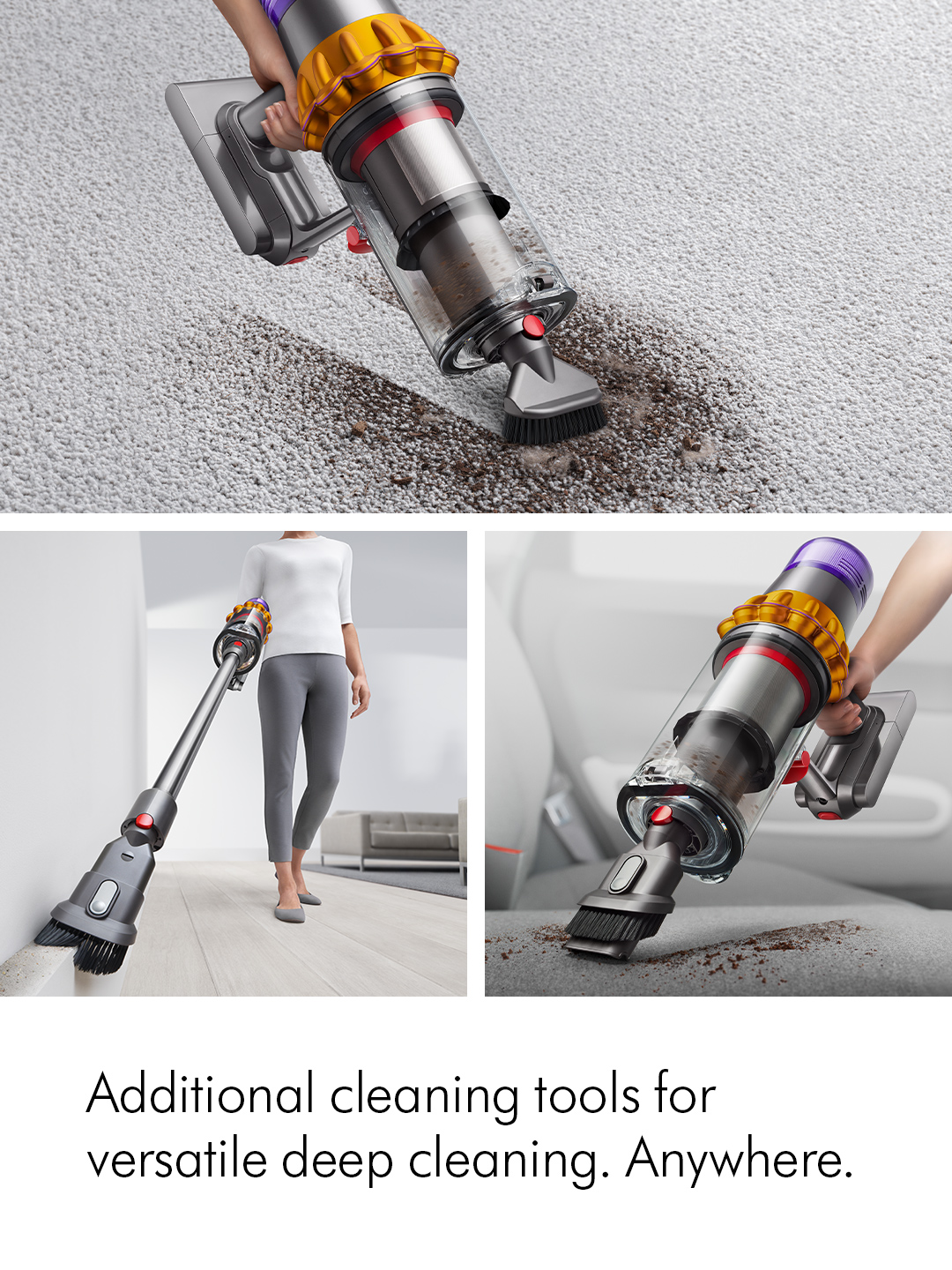 Dyson V15DETECTABSNEW Detect Absolute Stick Vacuum Cleaner - 60 Minutes Run Time - Yellow thumbnail image