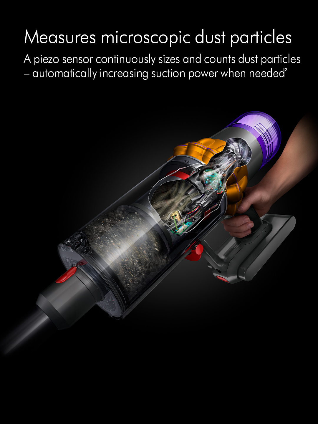 Dyson V15DETECTABSNEW Detect Absolute Stick Vacuum Cleaner - 60 Minutes Run Time - Yellow thumbnail image