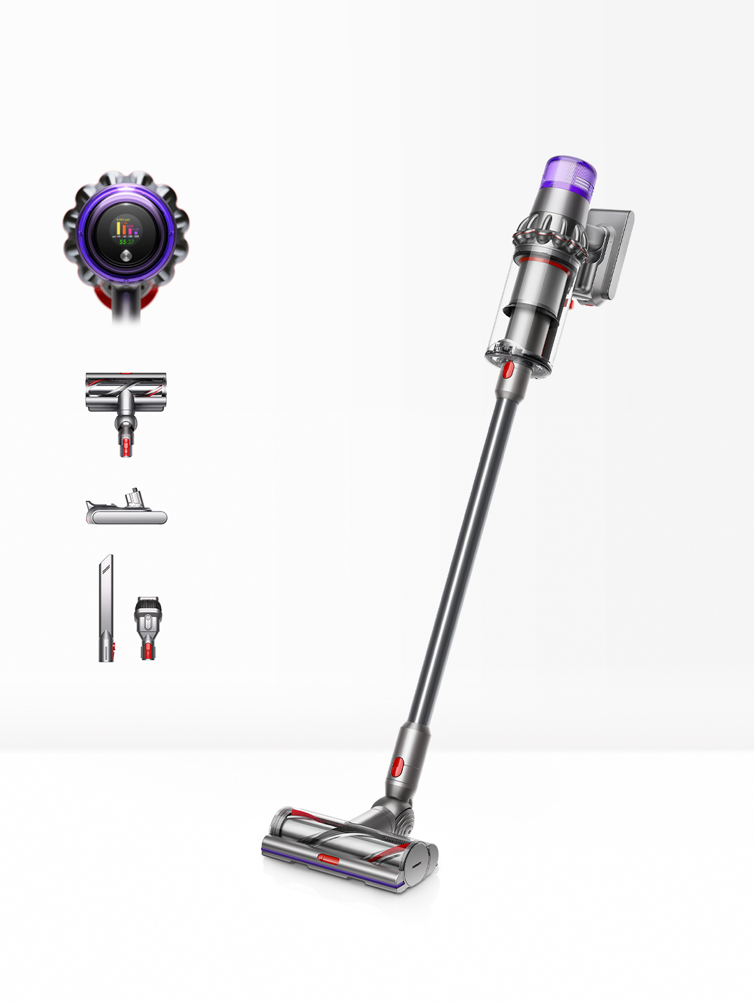 Dyson V15DETECT Stick Vacuum Cleaner - 60 Minutes Run Time - Silver thumbnail image