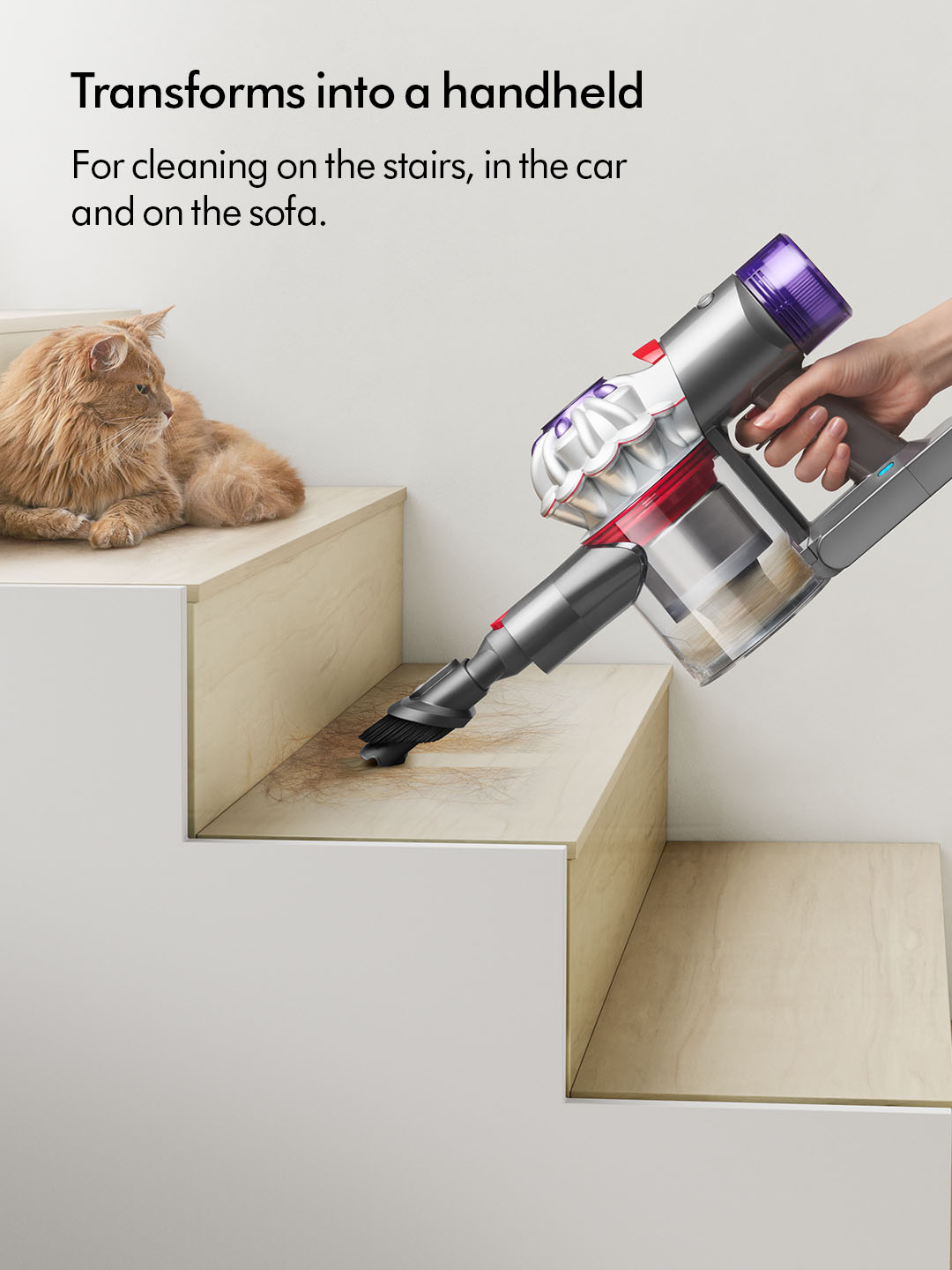 Dyson V8ABSOLUTENEW Cordless Stick Vacuum Cleaner with Cleaning Kit - Silver thumbnail image