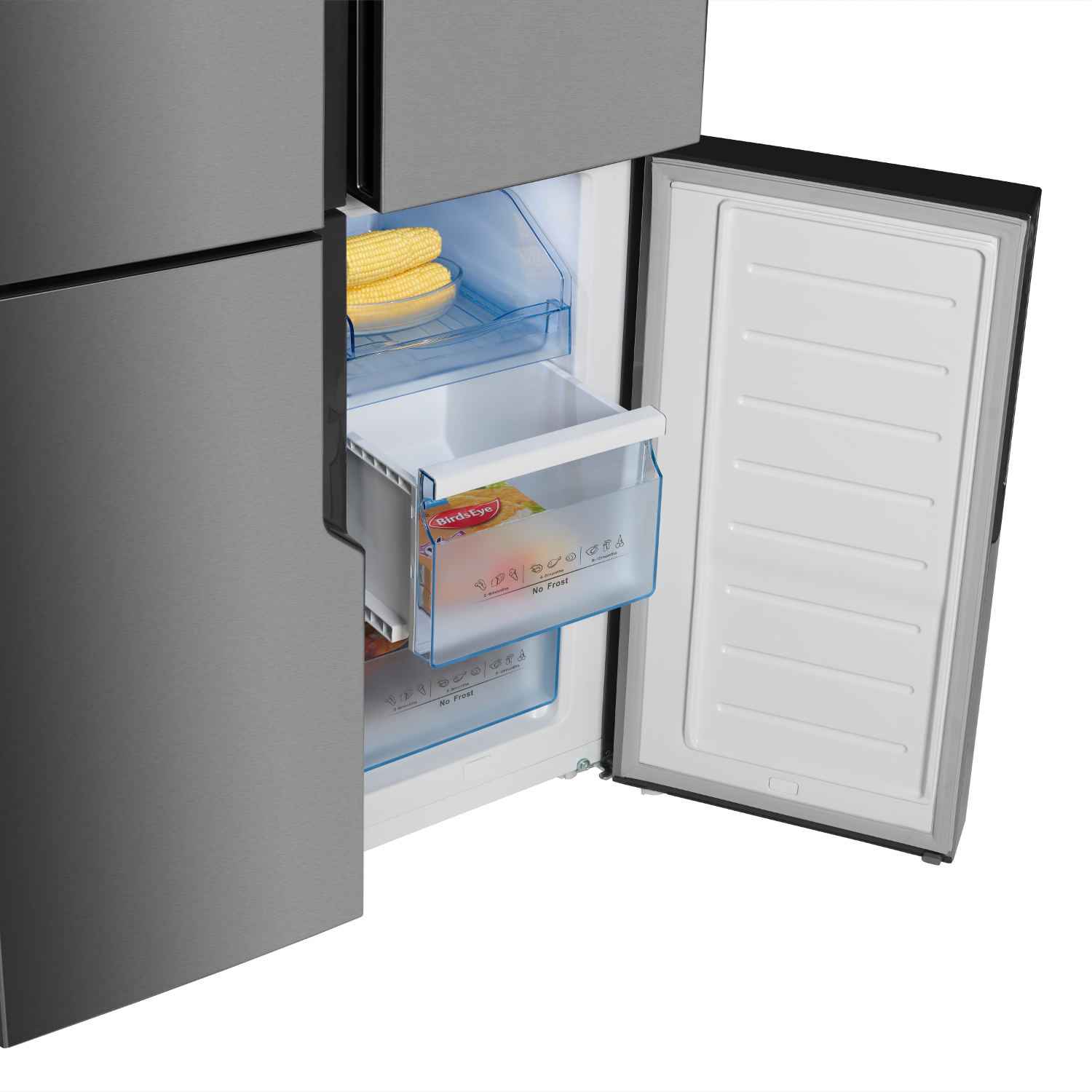 Hisense RQ560N4WC1 American Style Fridge Freezer - Stainless Steel Effect thumbnail image