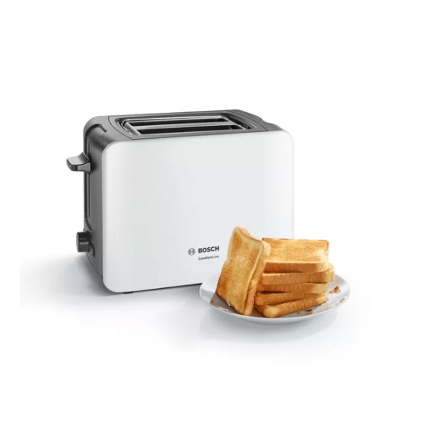 Bosch TAT6A111GB 2 Slice Toaster - White thumbnail image