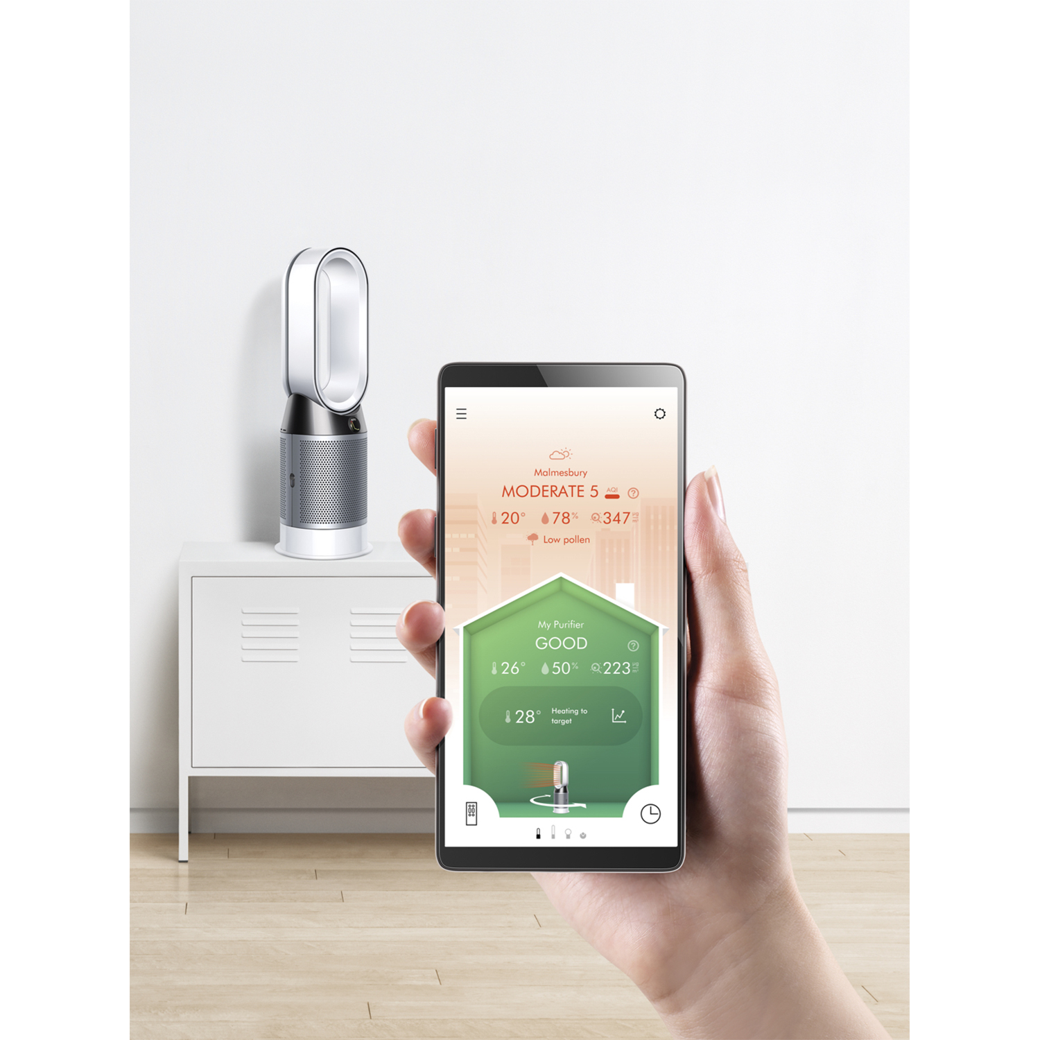 Dyson HP04 Pure Hot+Cool™ purifying fan heater thumbnail image