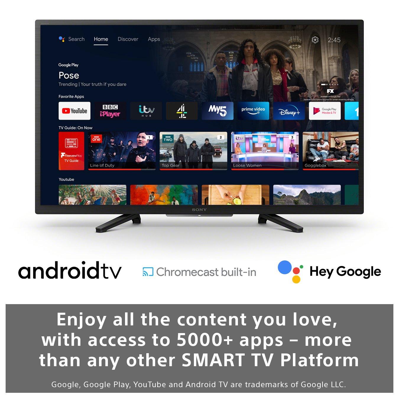 Sony KD32W800P1U 32" HD Ready HDR LED TV with Google Assistant thumbnail image