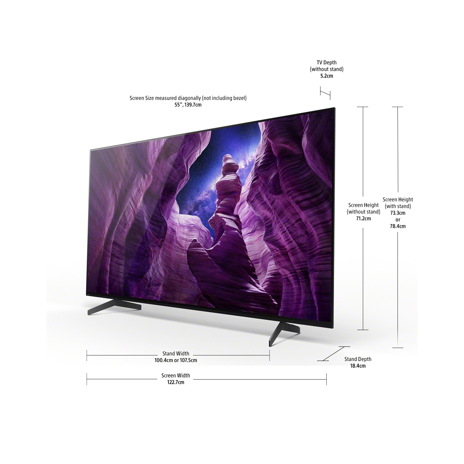 Sony KE55A8BU 55" 4K Ultra HD HDR OLED Android TV with Google Assistant thumbnail image