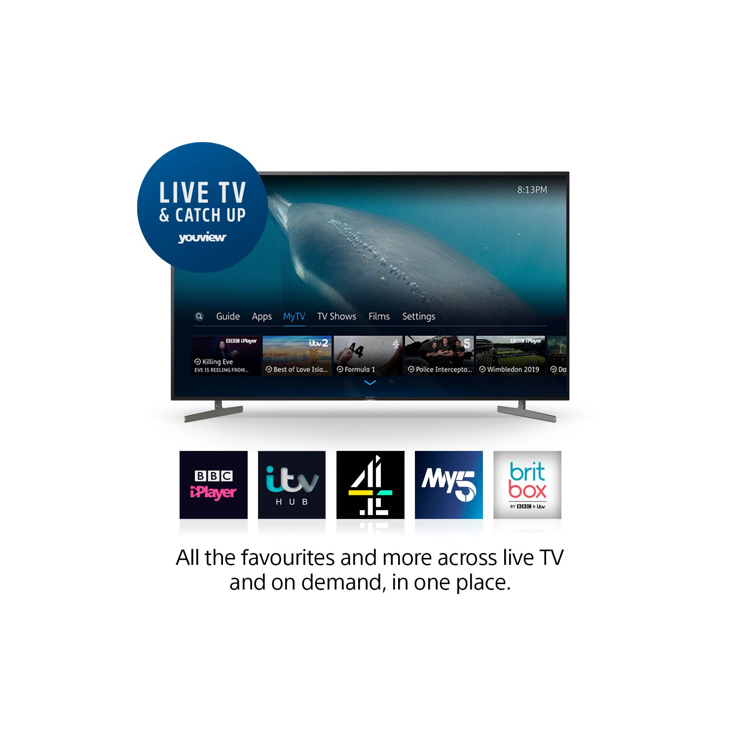 Sony KE55XH8196BU 55" 4K Ultra HD HDR LED Android TV with Dolby Audio & Google Assistant thumbnail image