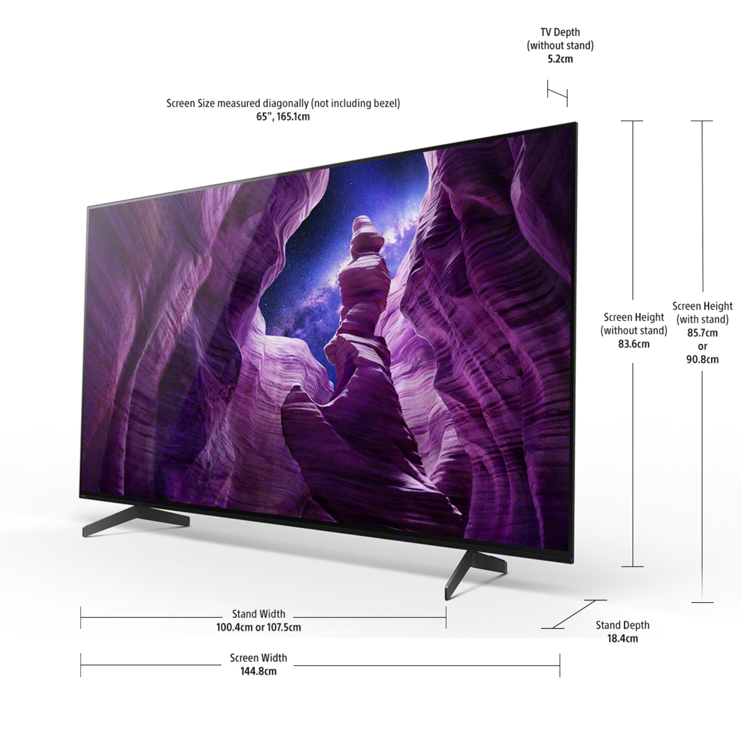 Sony KE65A8BU 65" 4K Ultra HD HDR OLED Android TV with X-Motion Clarity & Google Assistant thumbnail image