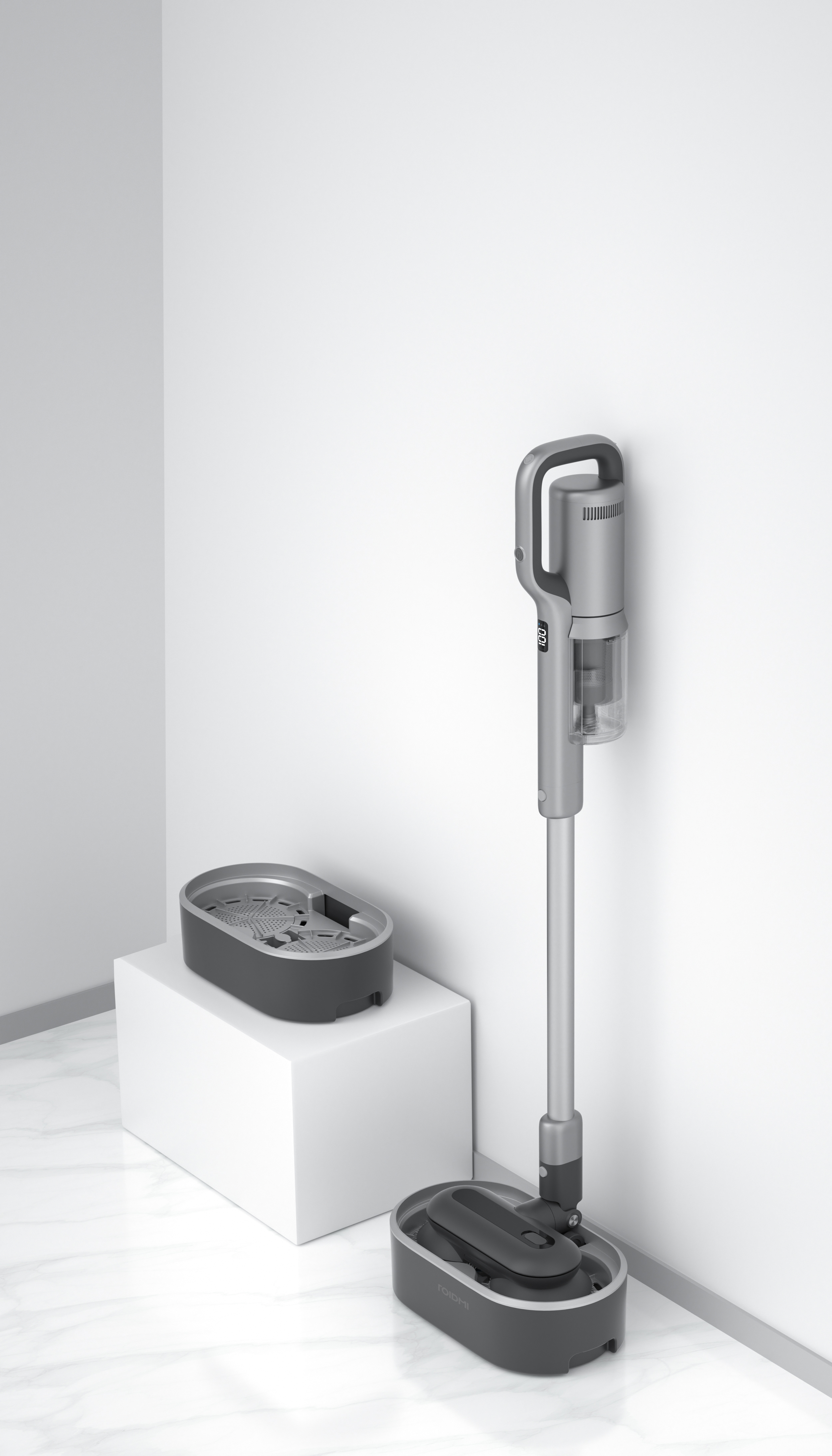 Roidmi X30VX Cordless Vacuum Cleaner with LED display - 80 Minutes Run Time - Silver thumbnail image