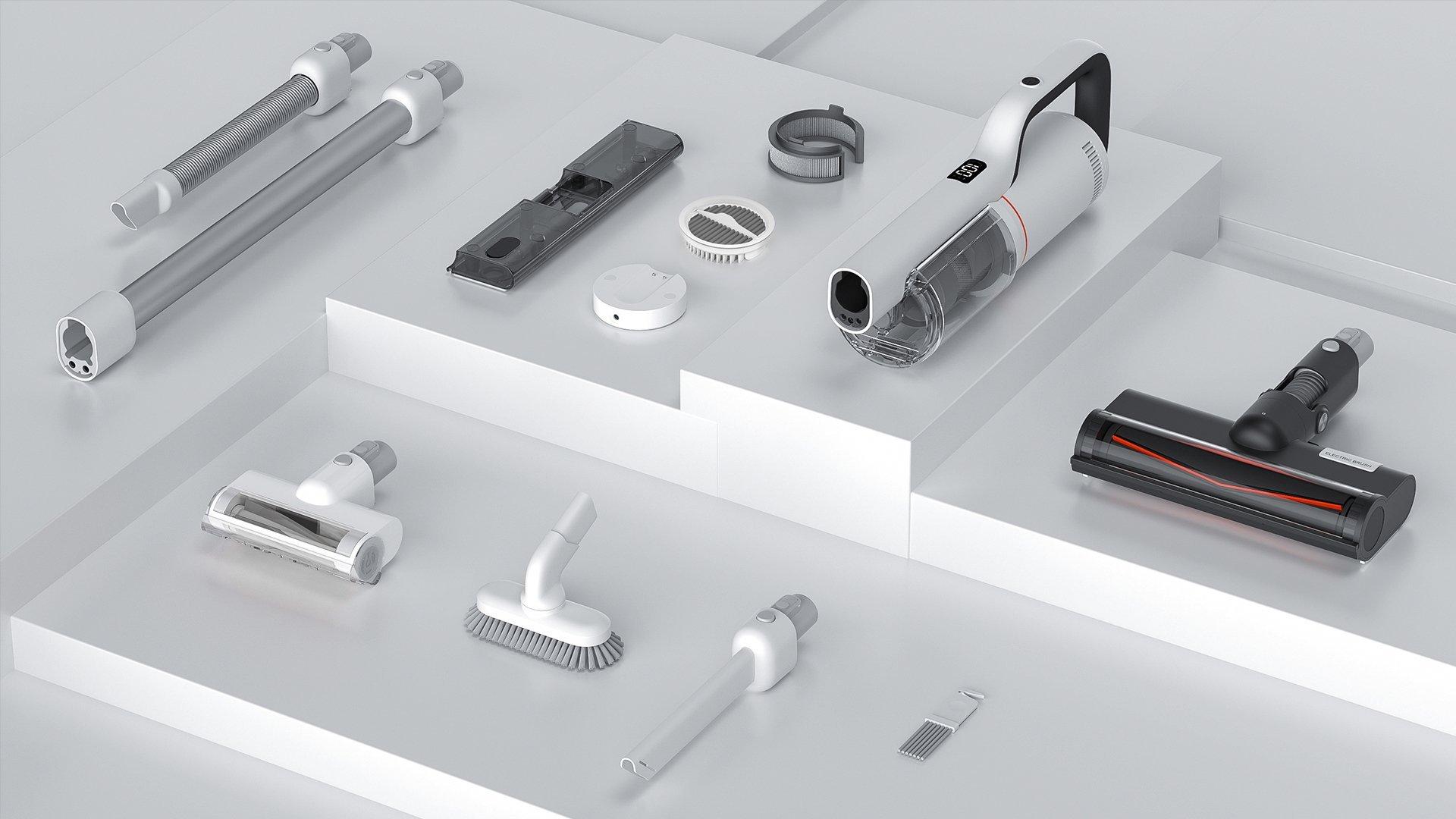Roidmi X30 Cordless Vacuum Cleaner with LED Display - 70 Minutes Run Time - White thumbnail image