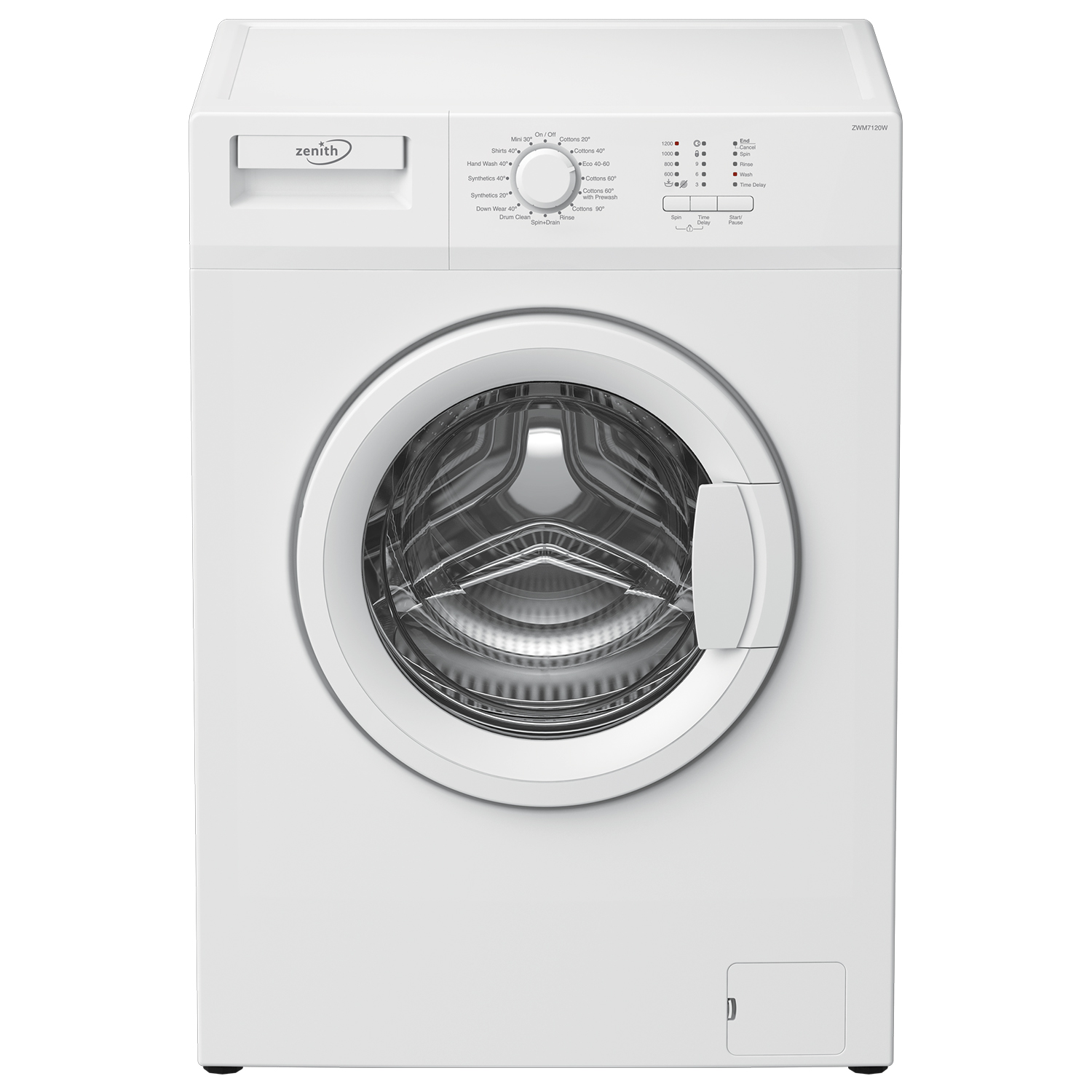 Zenith ZWM7120W 7kg 1200 Spin Slim Depth Washing Machine - White thumbnail image