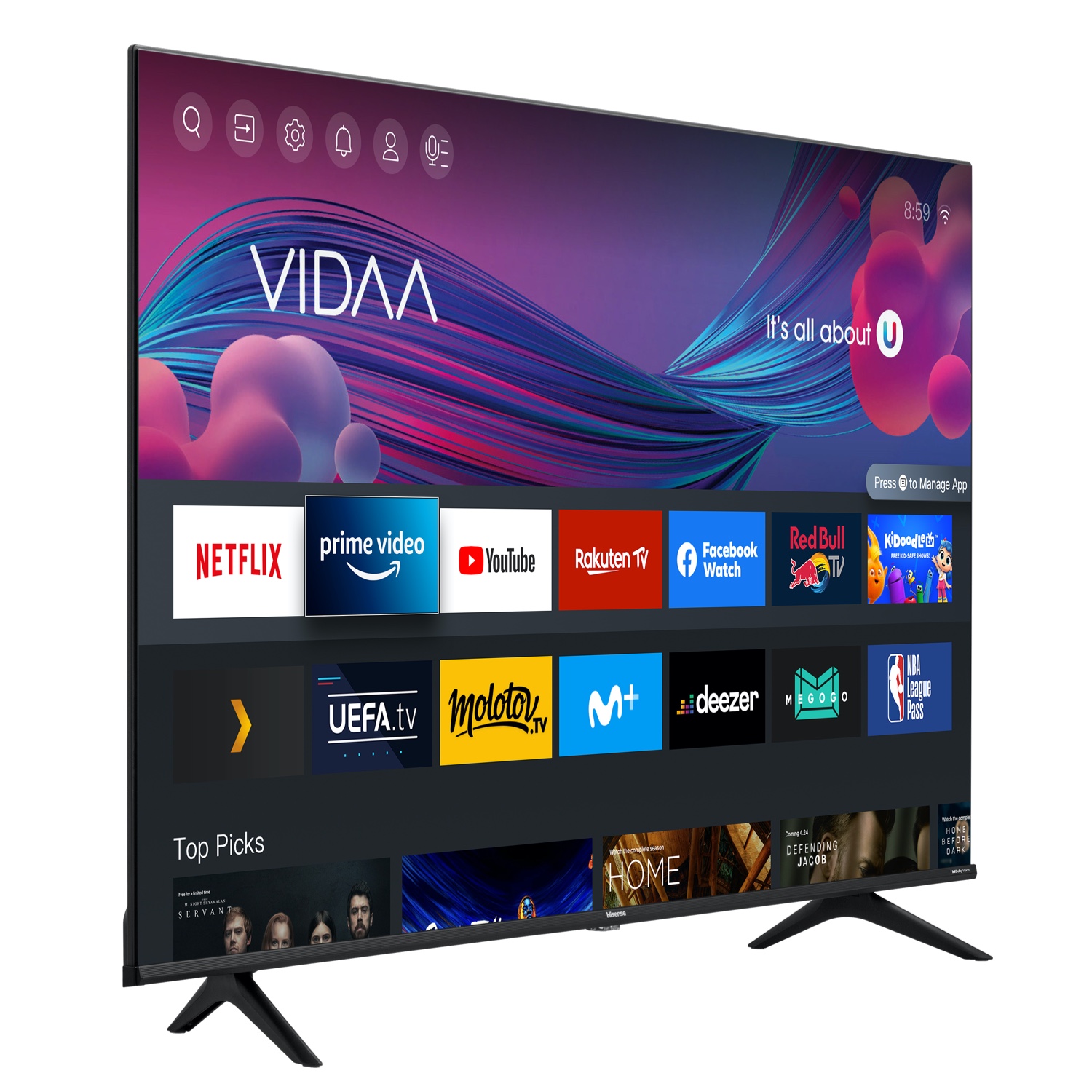 Hisense 50A6GTUK 50" 4K UHD HDR SMART TV with Alexa & Google Assistant and Dolby Vision thumbnail image