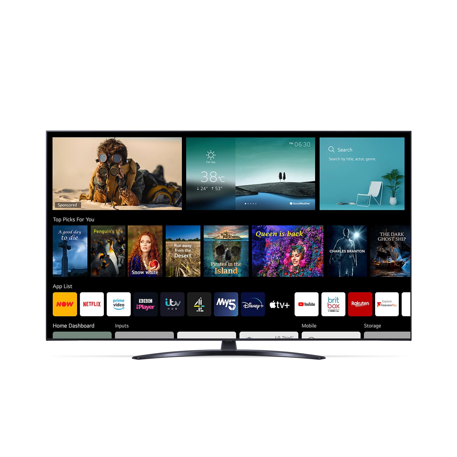 LG 50UP81006LA 50" 4K Ultra HD LED Smart TV with Freeview Play Freesat HD & Voice Assistants thumbnail image