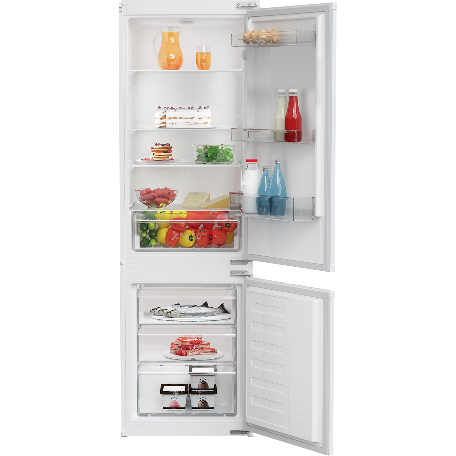 Zenith ZICSD373 54cm 70/30 Manual Integrated Fridge Freezer  thumbnail image