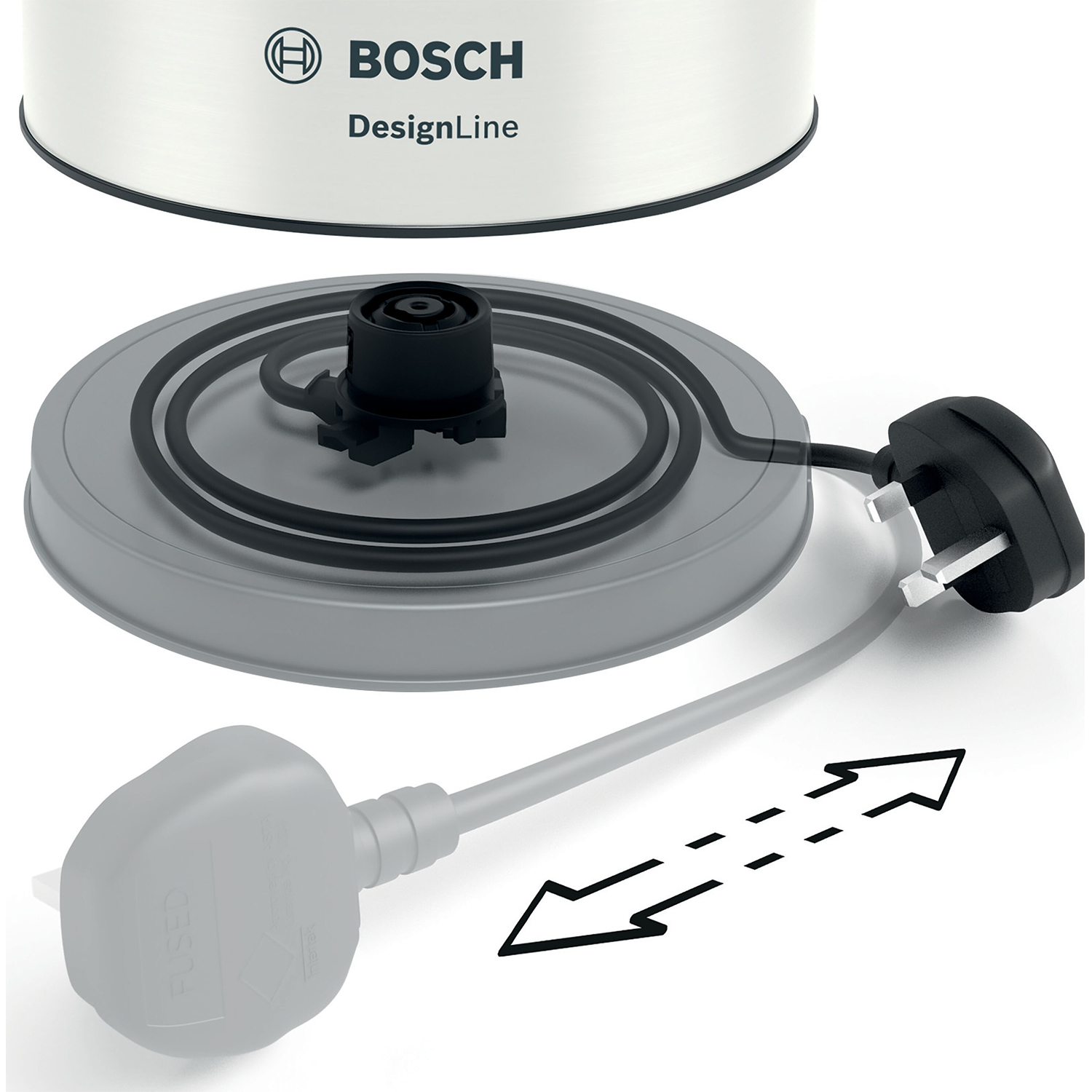 Bosch TWK5P471GB 1.7L Jug Kettle - White thumbnail image