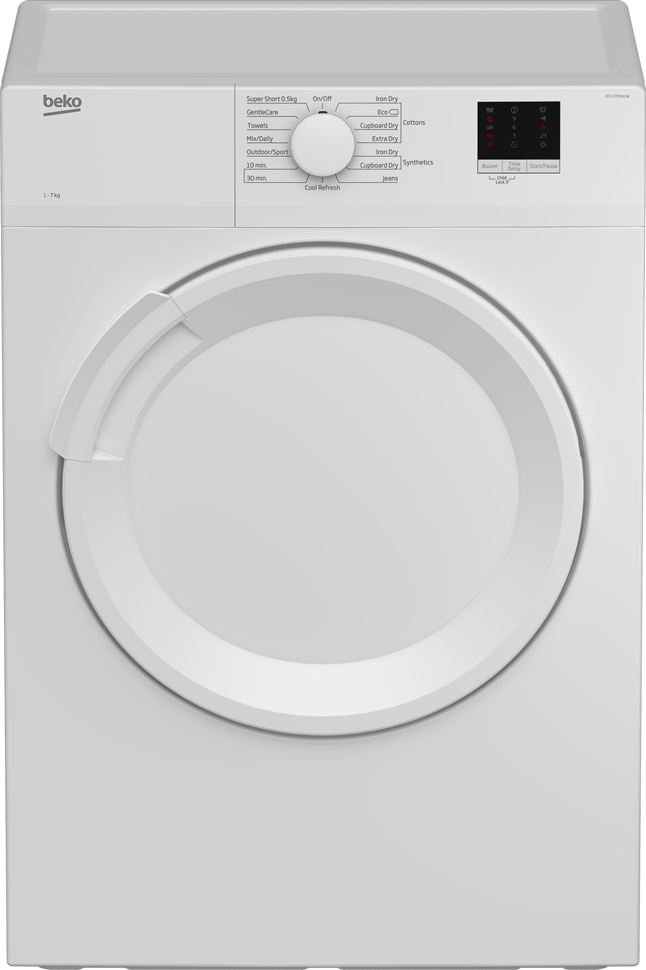 Beko DTLV70041W 7kg Vented Tumble Dryer - White thumbnail image