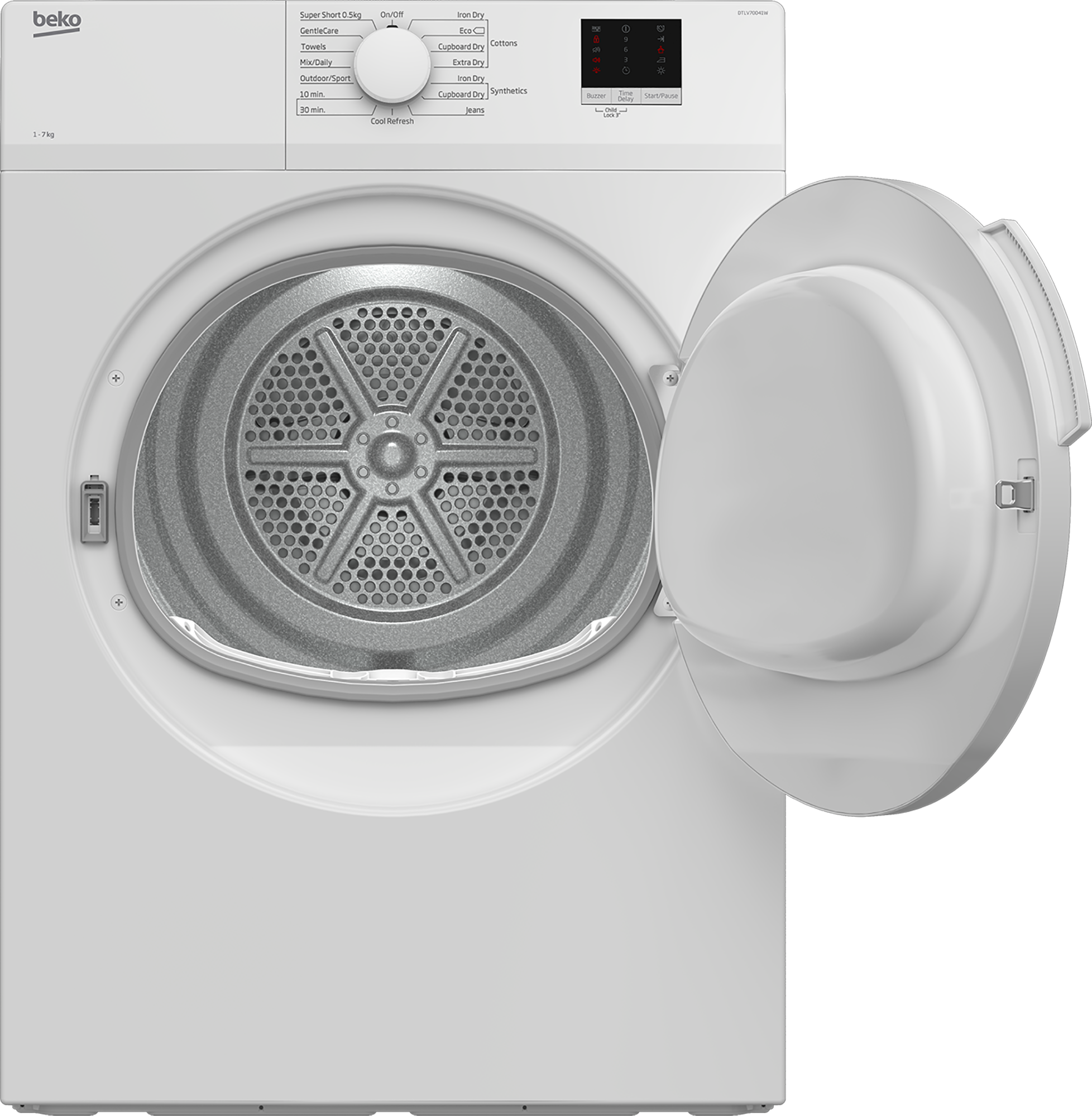 Beko DTLV70041W 7kg Vented Tumble Dryer - White thumbnail image