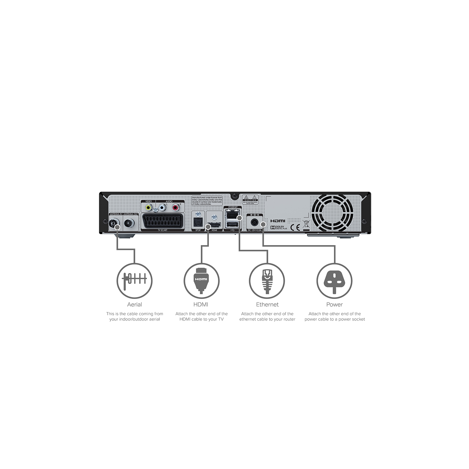 Humax HDR-1800T Freeview HD Recorder - 500GB - Black " thumbnail image