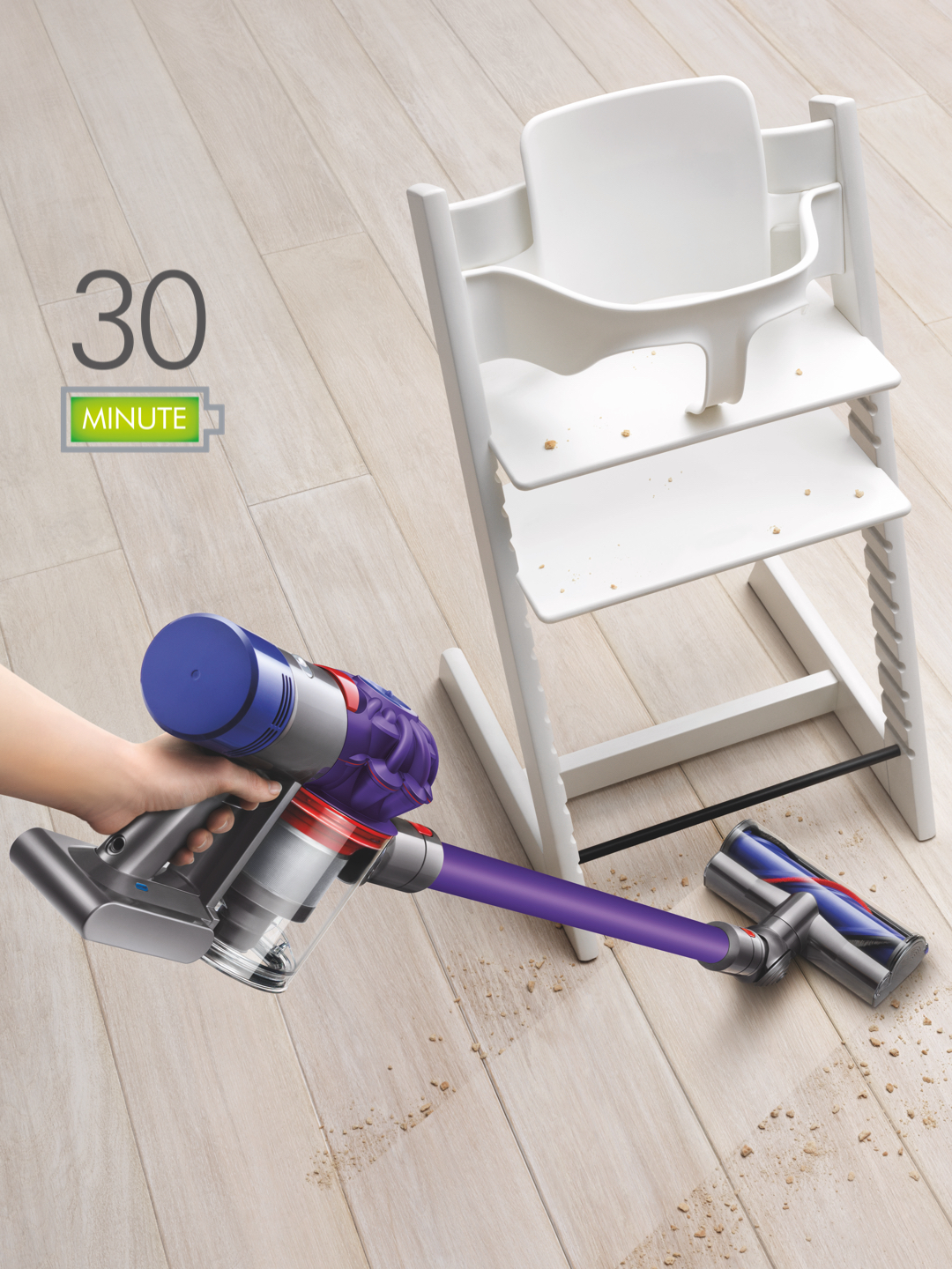 Dyson V7ANIMAL Cordless Vacuum Cleaner - 30 Minute Run Time with Complete Cleaning Kit thumbnail image