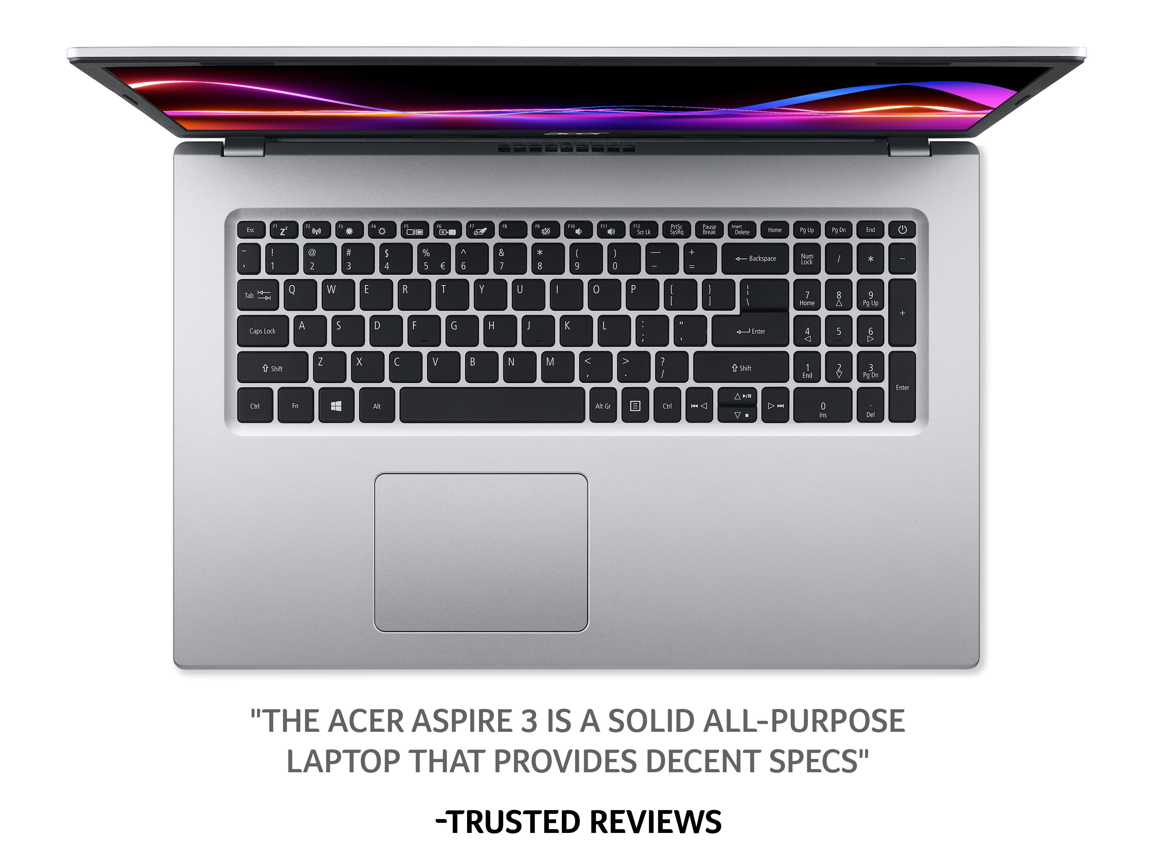 ACER Aspire 3 17.3" Laptop - Intel&reg; Core&trade; i3-1115G4 - 8GB RAM - 512GB SSD - NX.AD0EK.00A thumbnail image